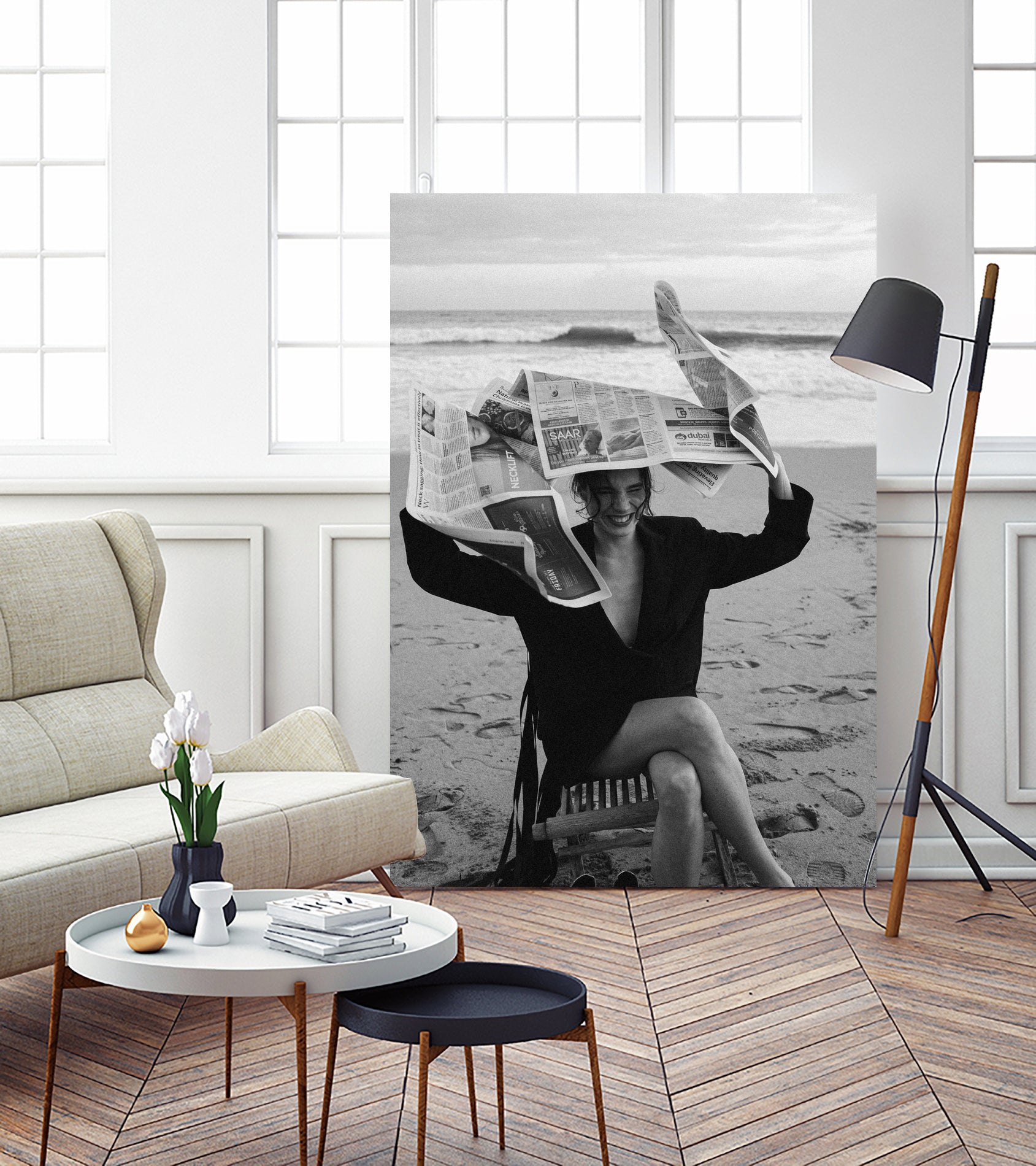 ALEX by Samuel Sleziak on GIANT ART - woman black and white woman