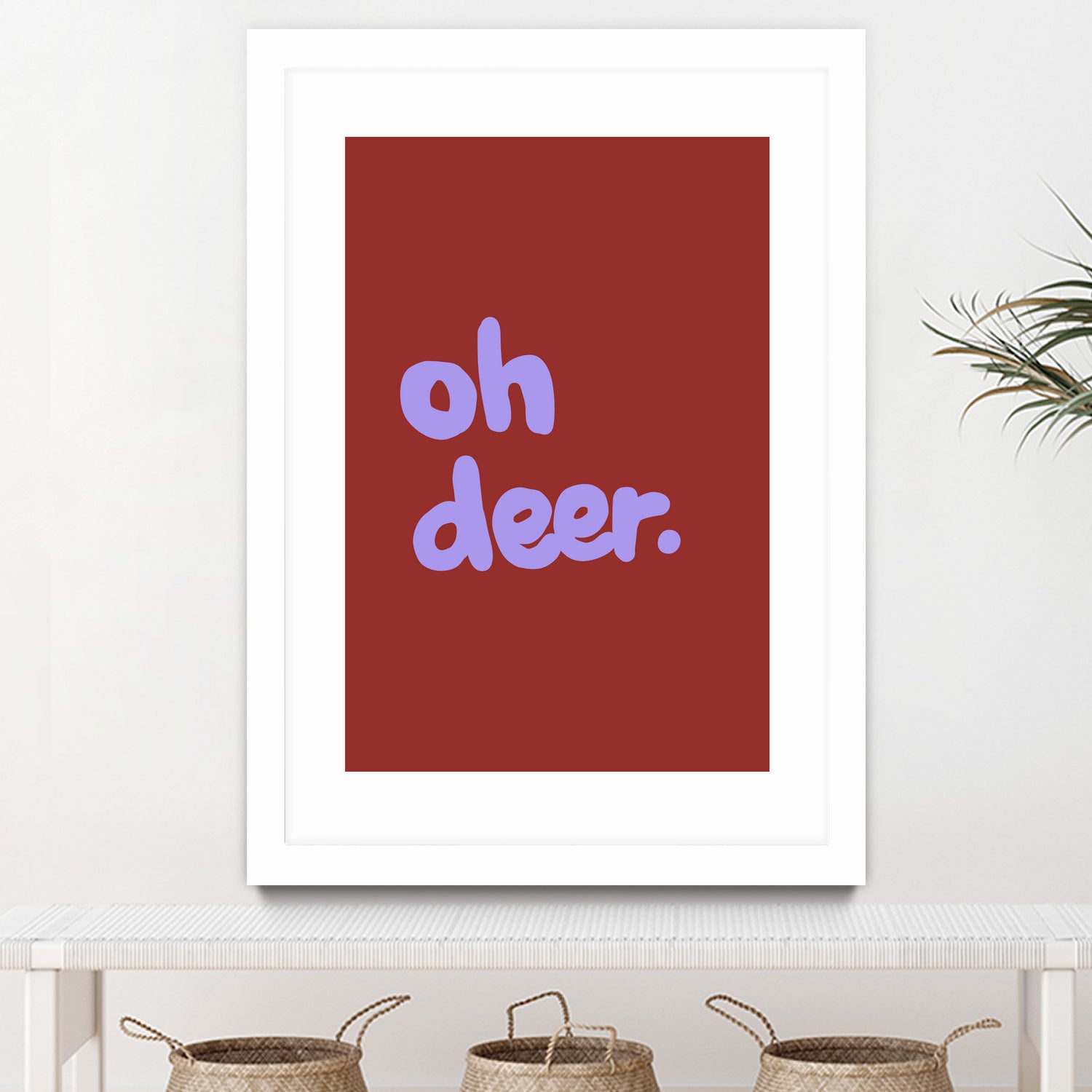 Oh Deer 1 by Studio Memb on GIANT ART - word art love