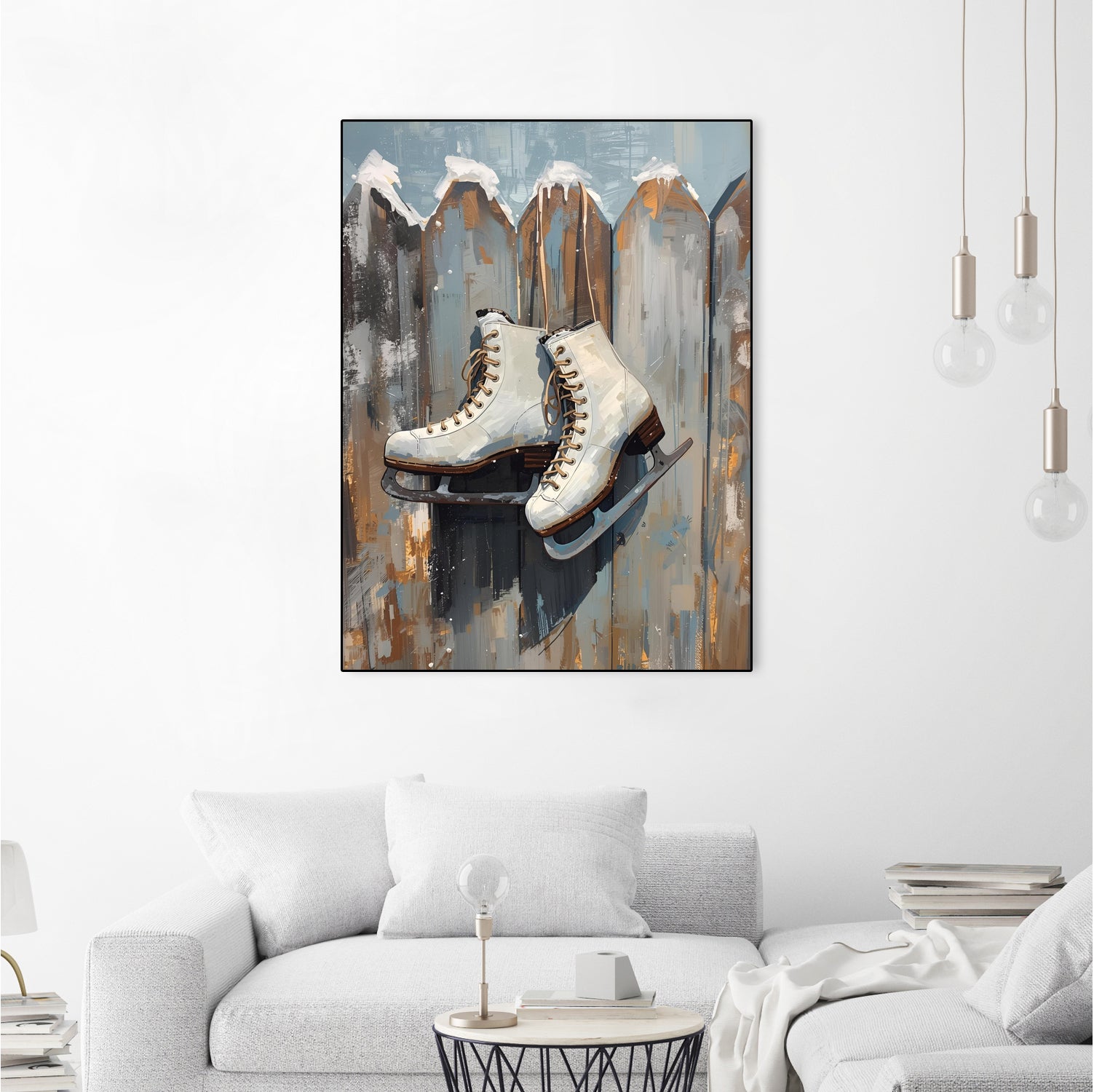 Schlittschuhe am Zaun by Ohkimiko on GIANT ART - schlittschuhe