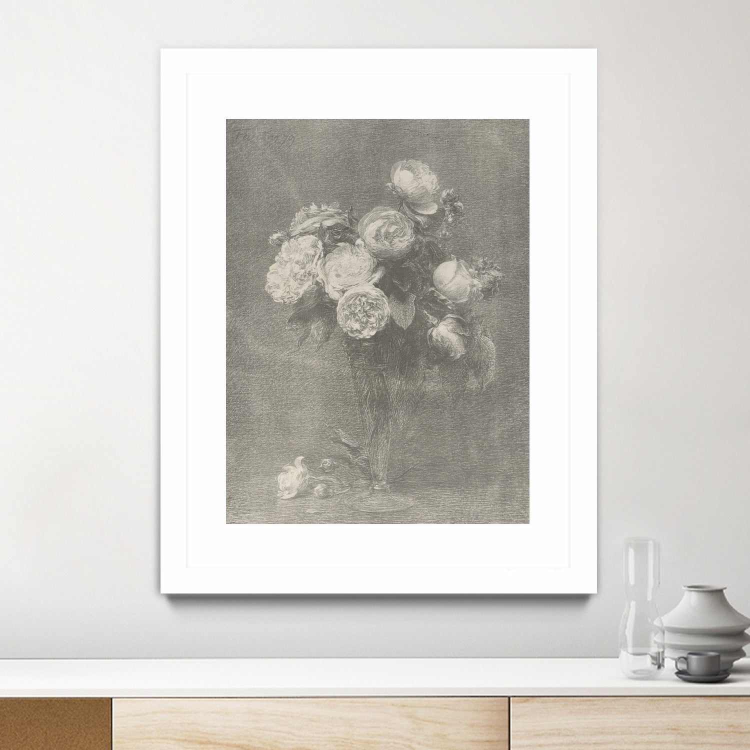 Bouquet of Roses by Henri Fantin Latour on GIANT ART - henri fantin latour