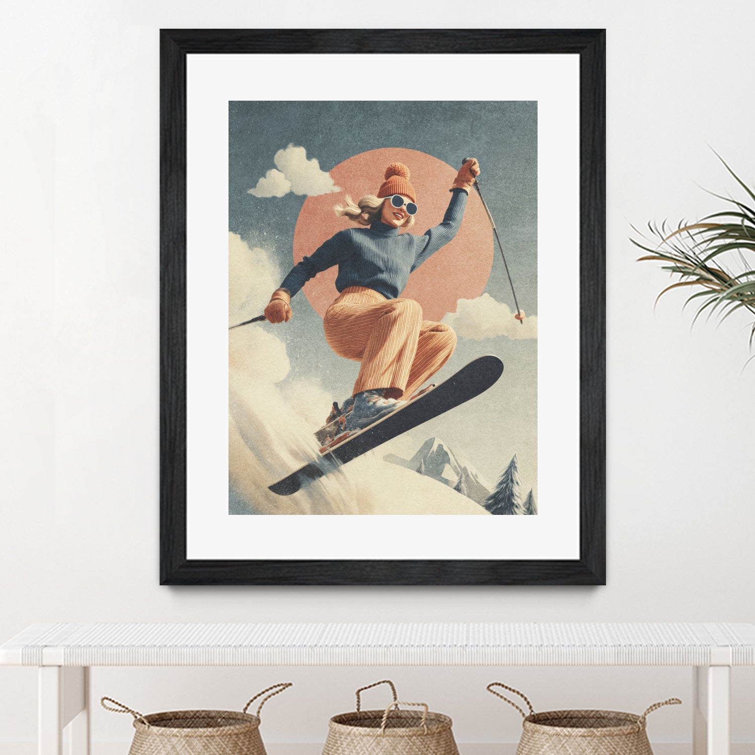 Skiing Adventure by Emel Tunaboylu on GIANT ART - skiing25