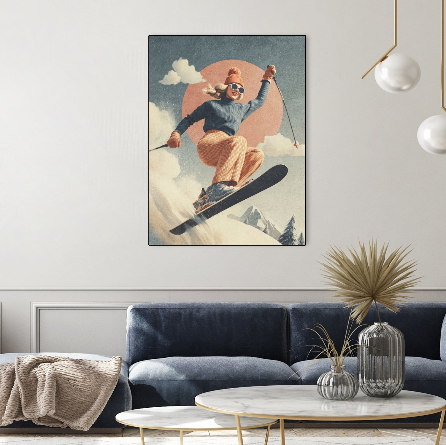 Skiing Adventure by Emel Tunaboylu on GIANT ART - skiing25