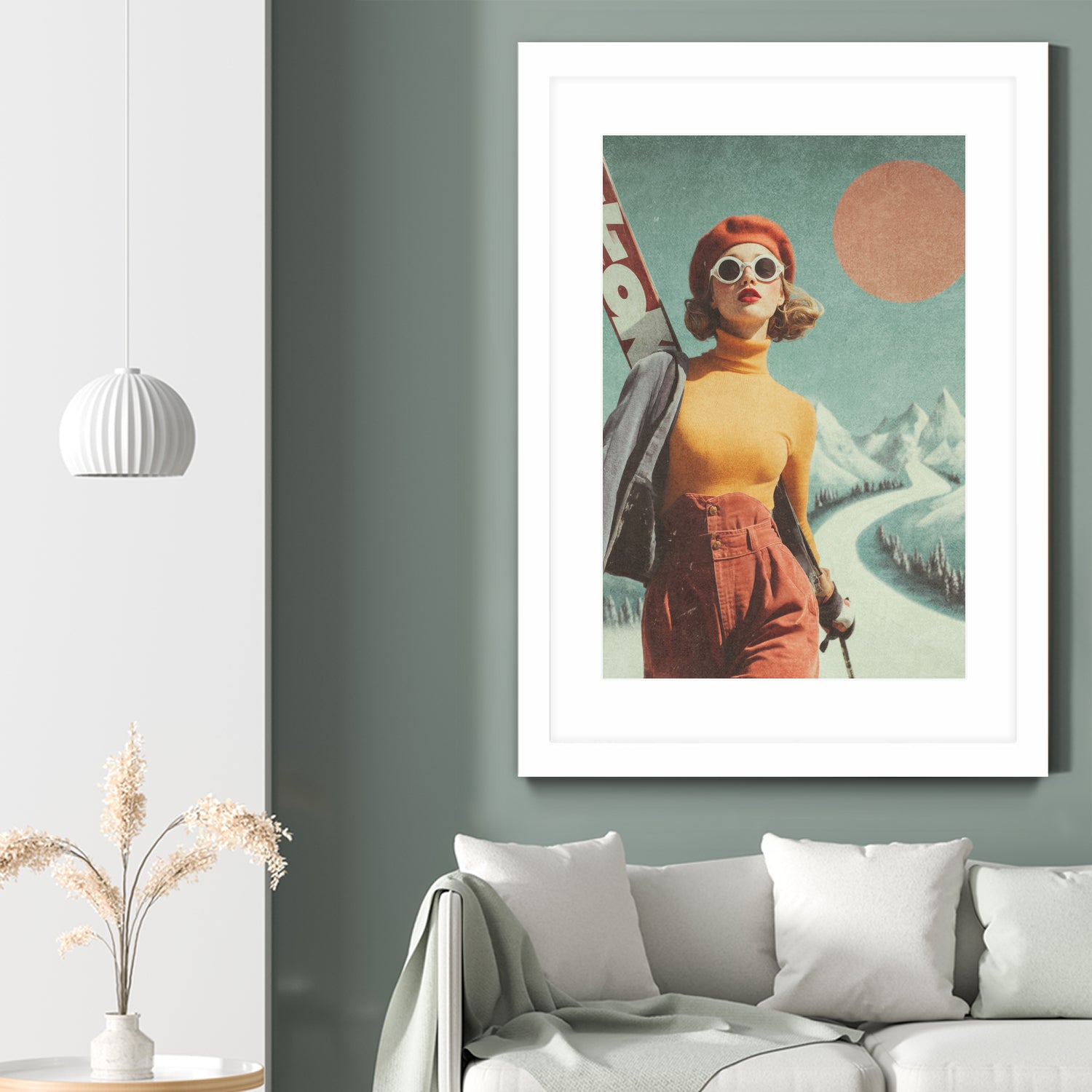 Skiing Adventure by Emel Tunaboylu on GIANT ART - skiing25