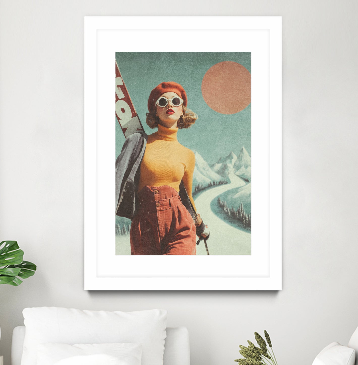 Skiing Adventure by Emel Tunaboylu on GIANT ART - skiing25