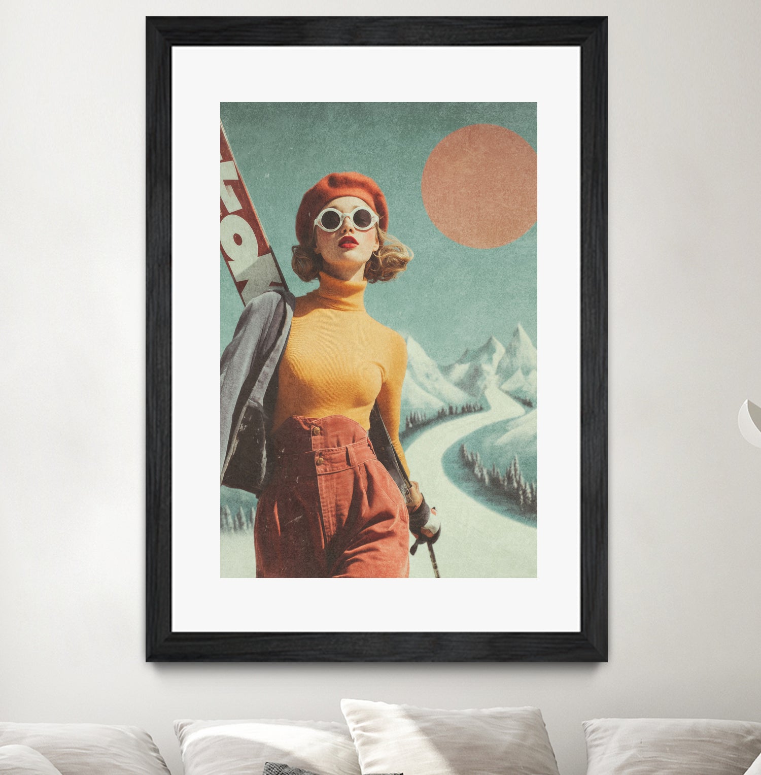 Skiing Adventure by Emel Tunaboylu on GIANT ART - skiing25