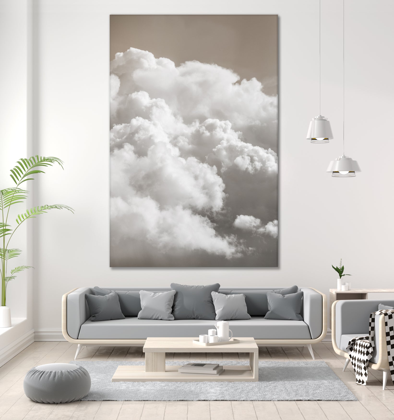 Sandy Clouds by Mareike Bohmer on GIANT ART - cloud
