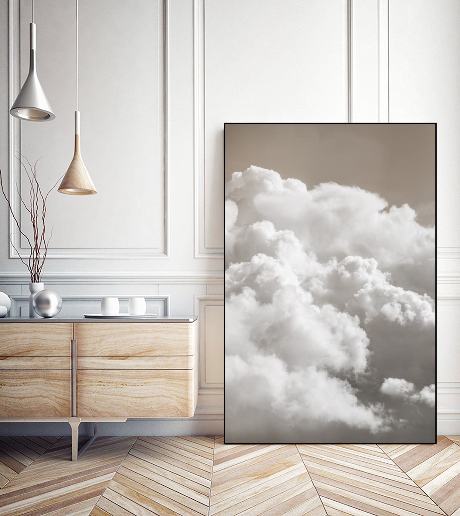 Sandy Clouds by Mareike Bohmer on GIANT ART - cloud