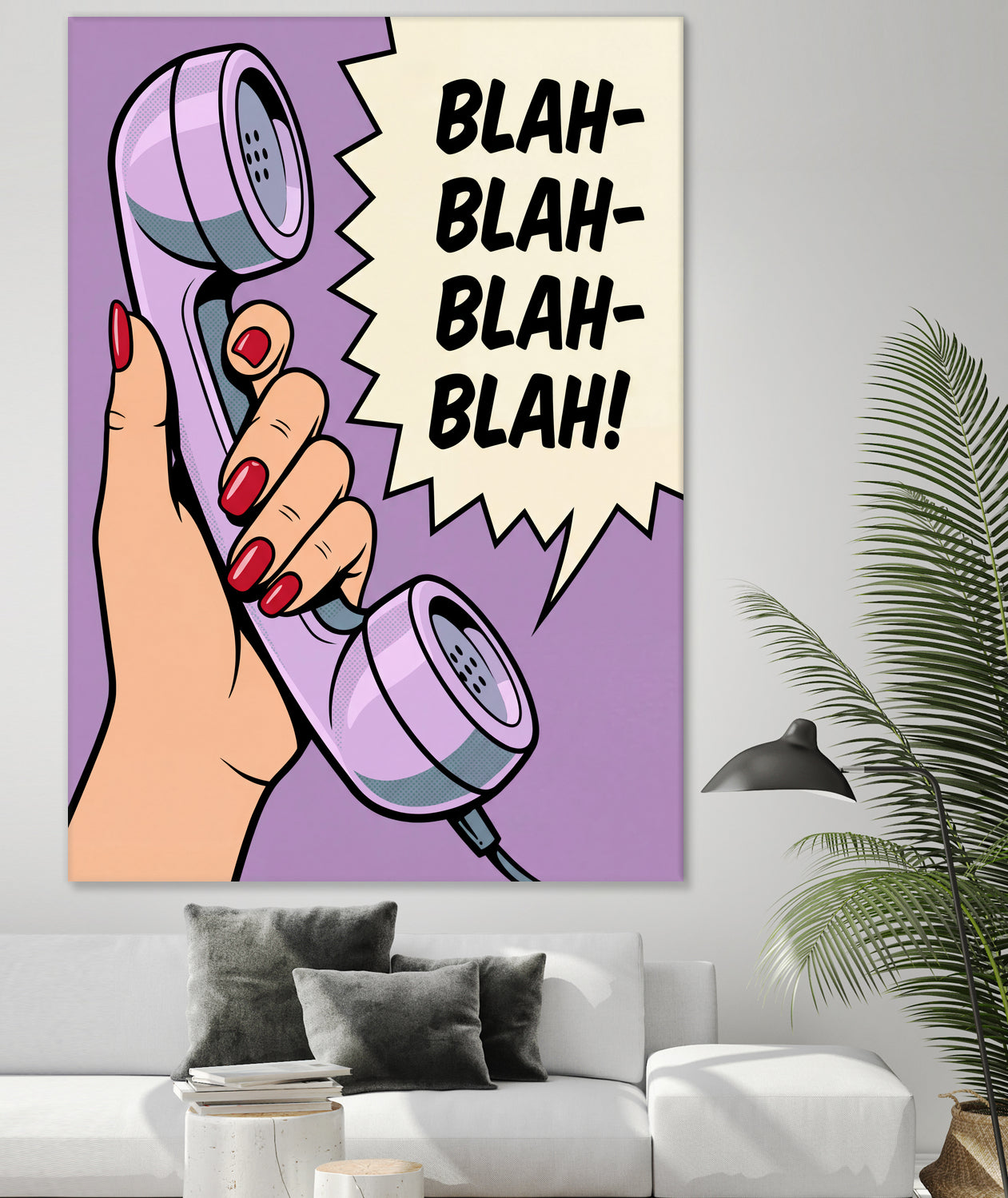 Blah Blah Blah by Andreas Magnusson on GIANT ART - illustration telephone