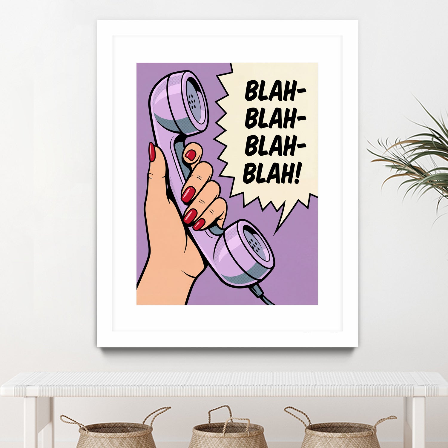 Blah Blah Blah by Andreas Magnusson on GIANT ART - illustration telephone