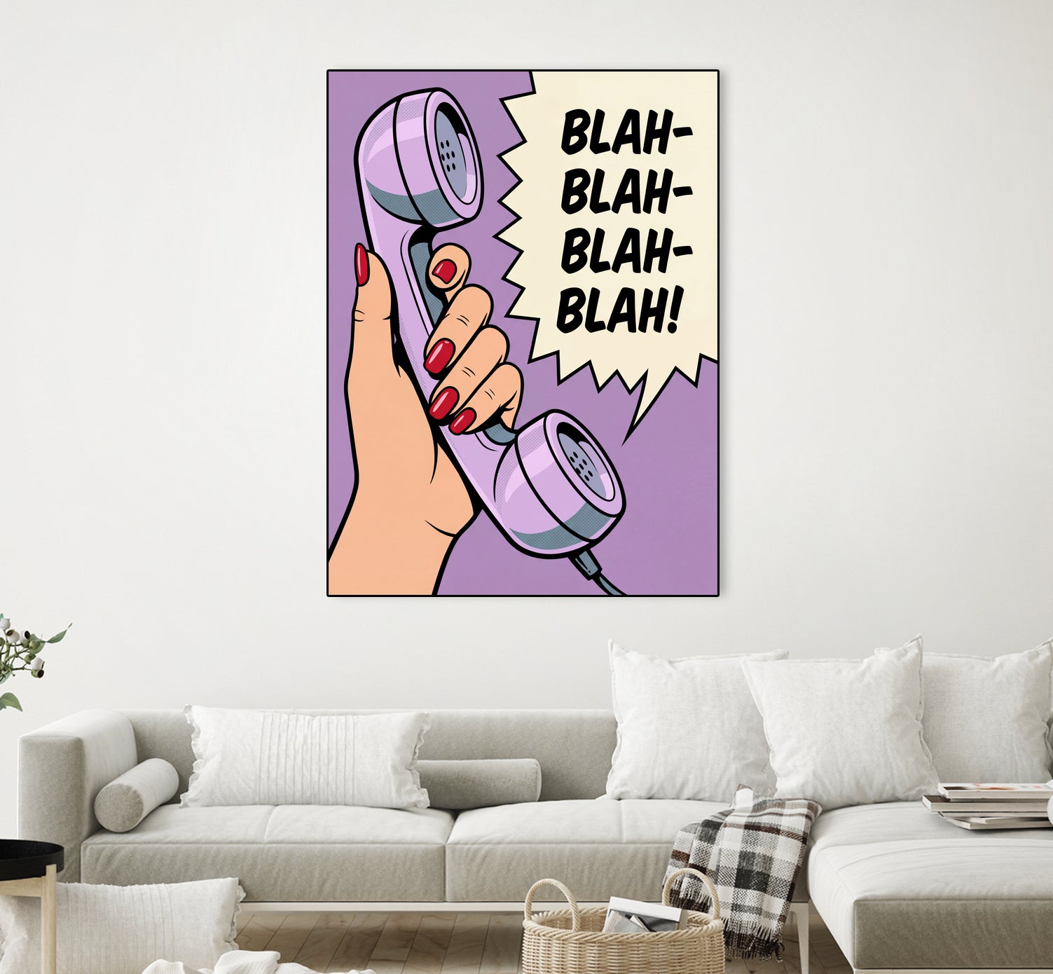 Blah Blah Blah by Andreas Magnusson on GIANT ART - illustration telephone