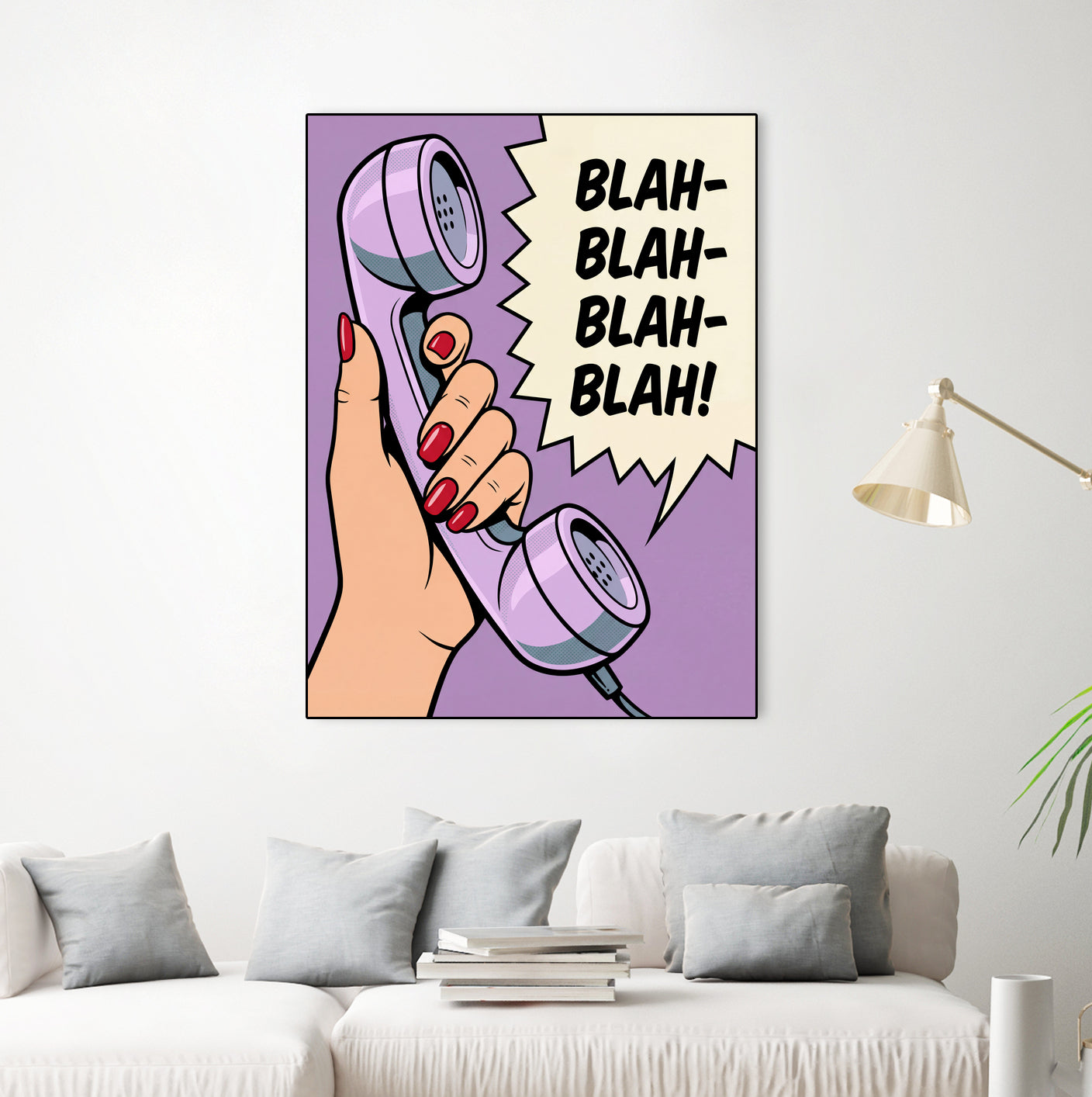 Blah Blah Blah by Andreas Magnusson on GIANT ART - illustration telephone