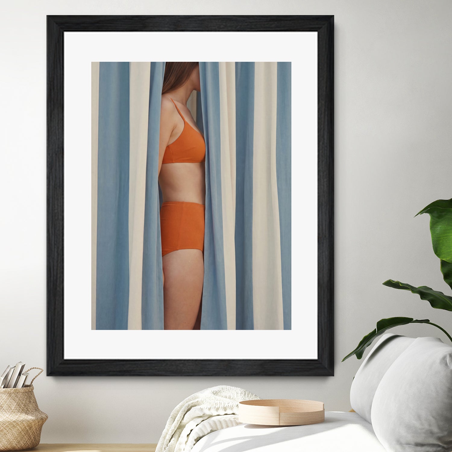 Behind the Curtains by Andreas Magnusson on GIANT ART - illustration woman