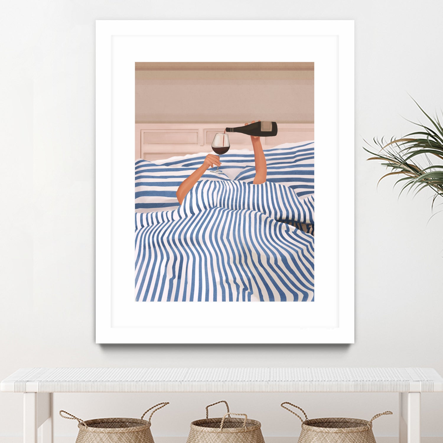 Morning Wine 3 by Flow Line on GIANT ART - illustration woman