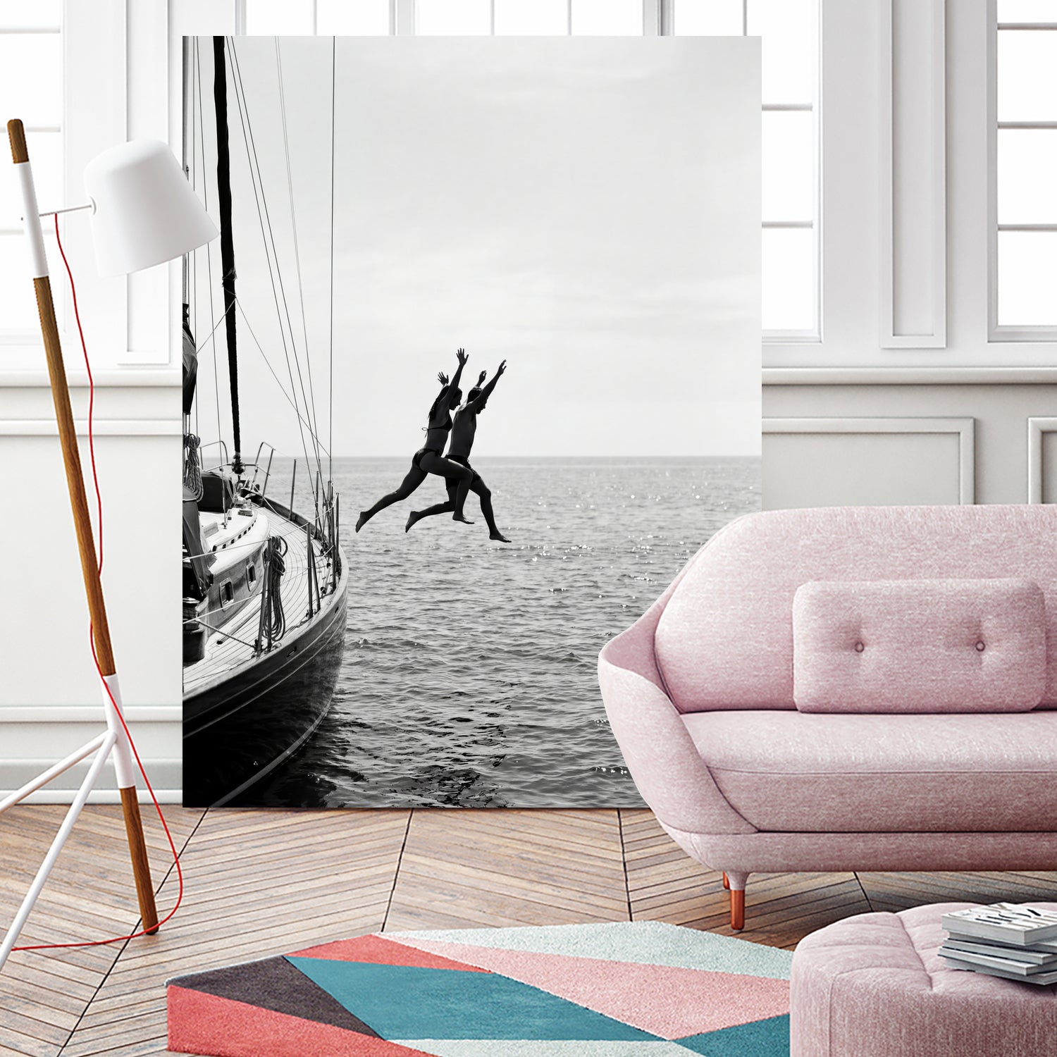 Jumping From a Boat by Andreas Magnusson on GIANT ART - photography boat