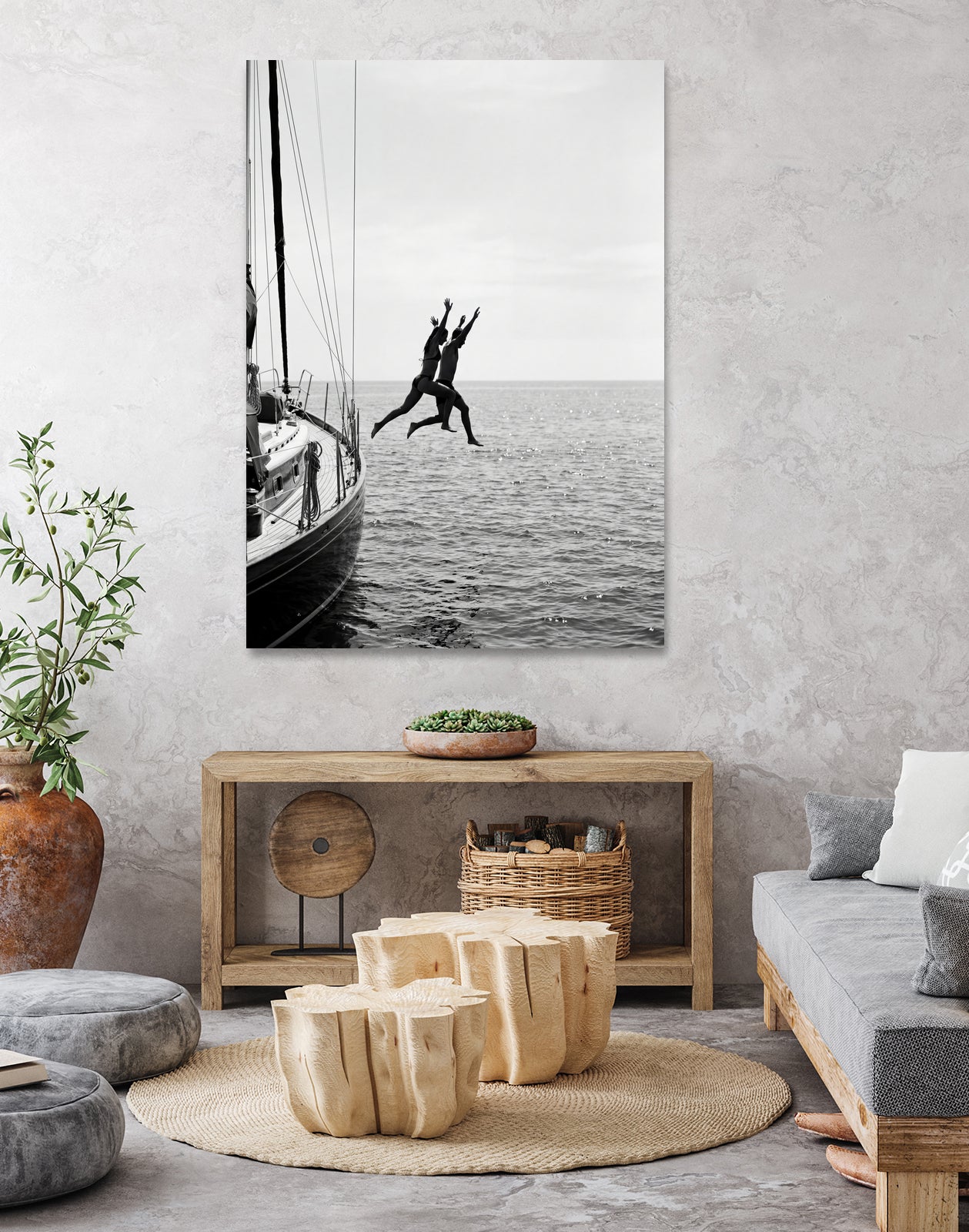 Jumping From a Boat by Andreas Magnusson on GIANT ART - photography boat