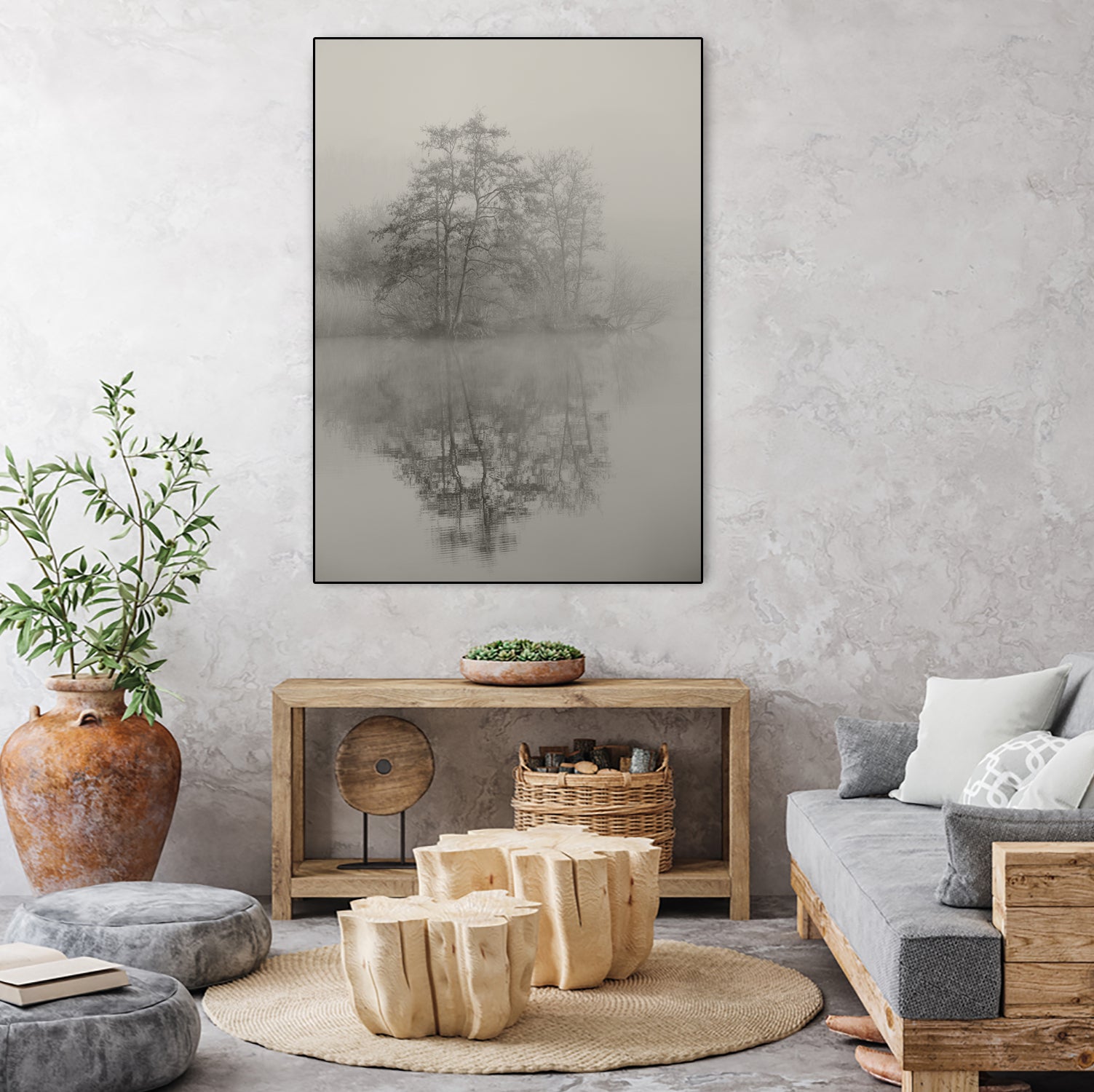 Swan lake by By PEJ on GIANT ART - botanical