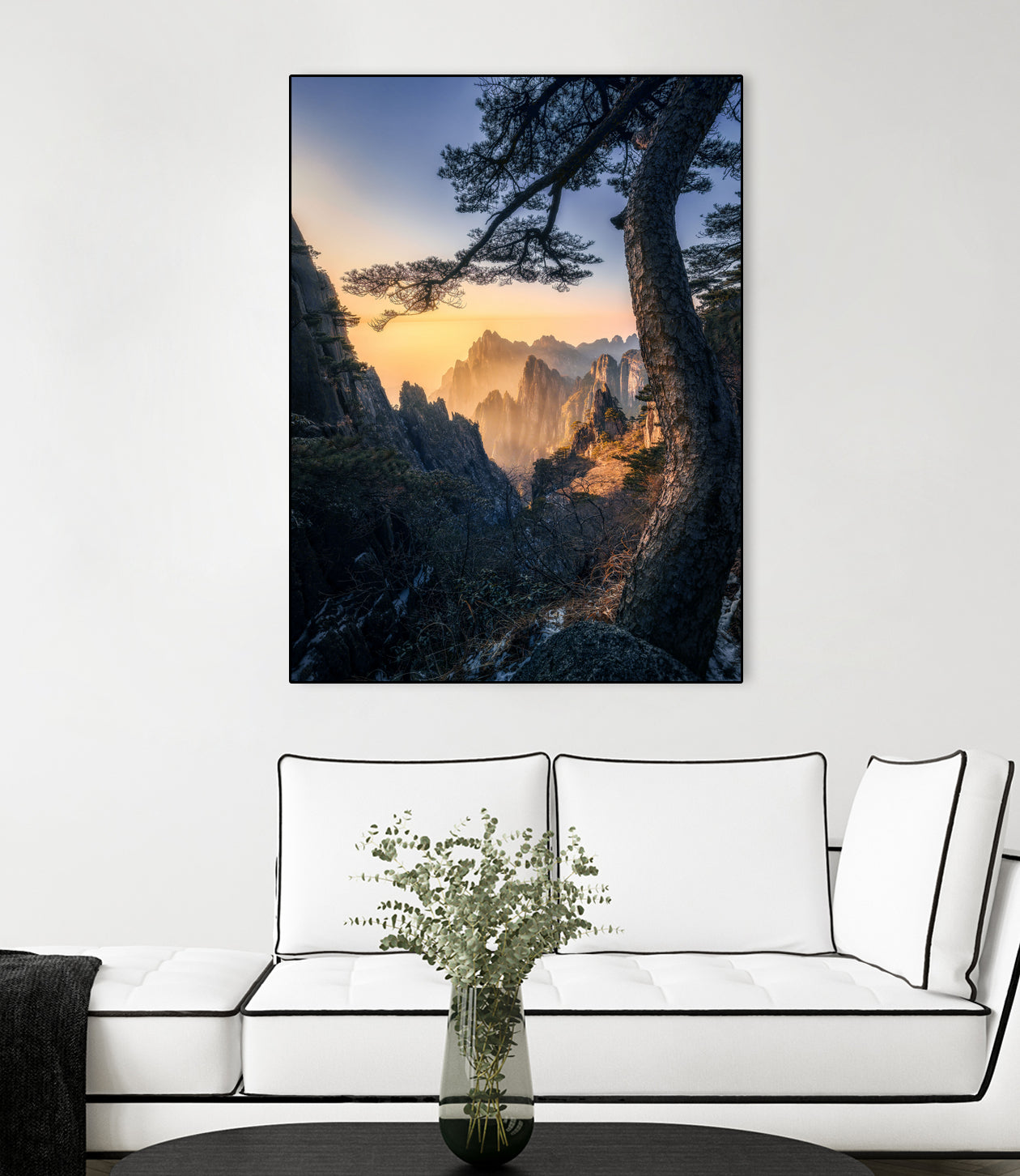 Forests towering over endless mountains by Yuan Cui on GIANT ART - photography