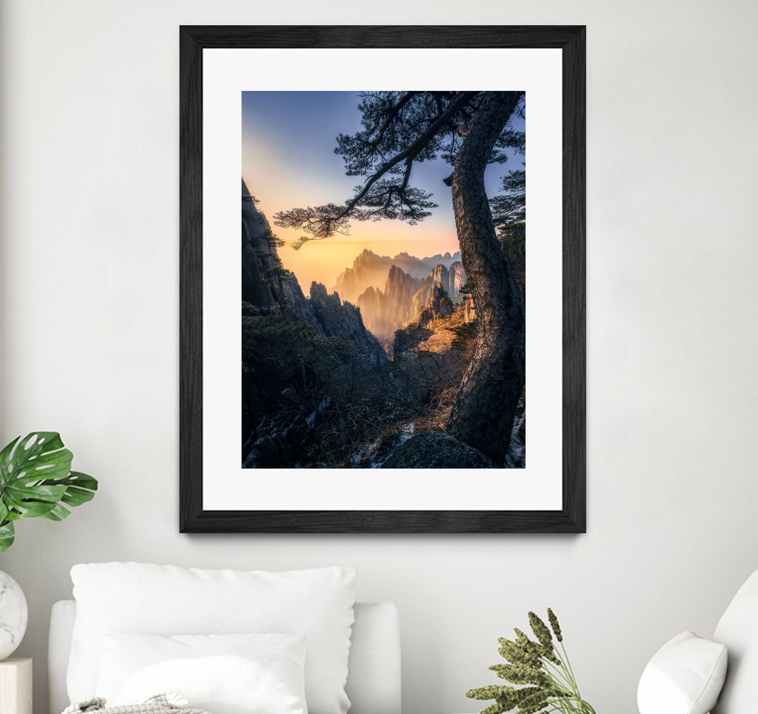 Forests towering over endless mountains by Yuan Cui on GIANT ART - photography