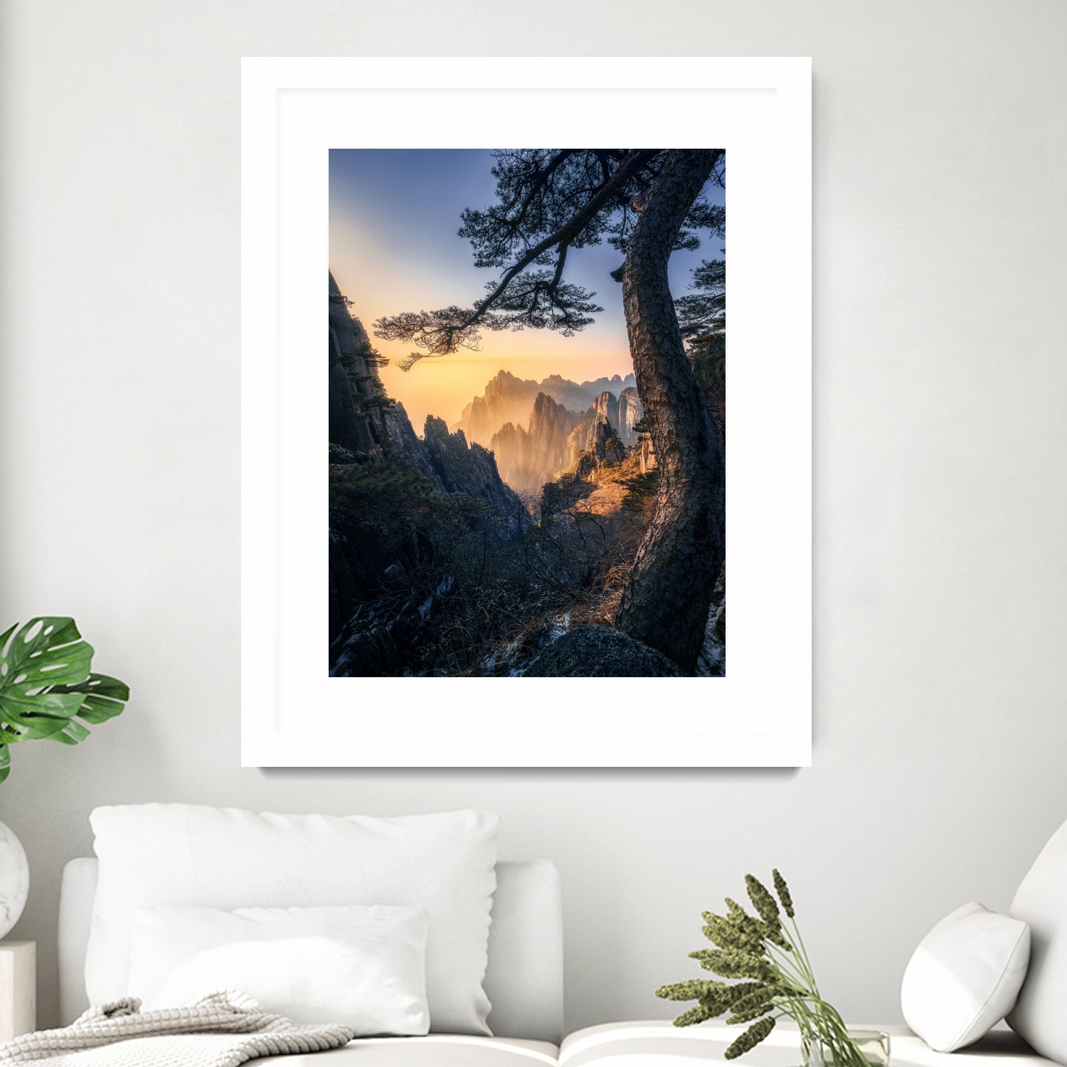 Forests towering over endless mountains by Yuan Cui on GIANT ART - photography