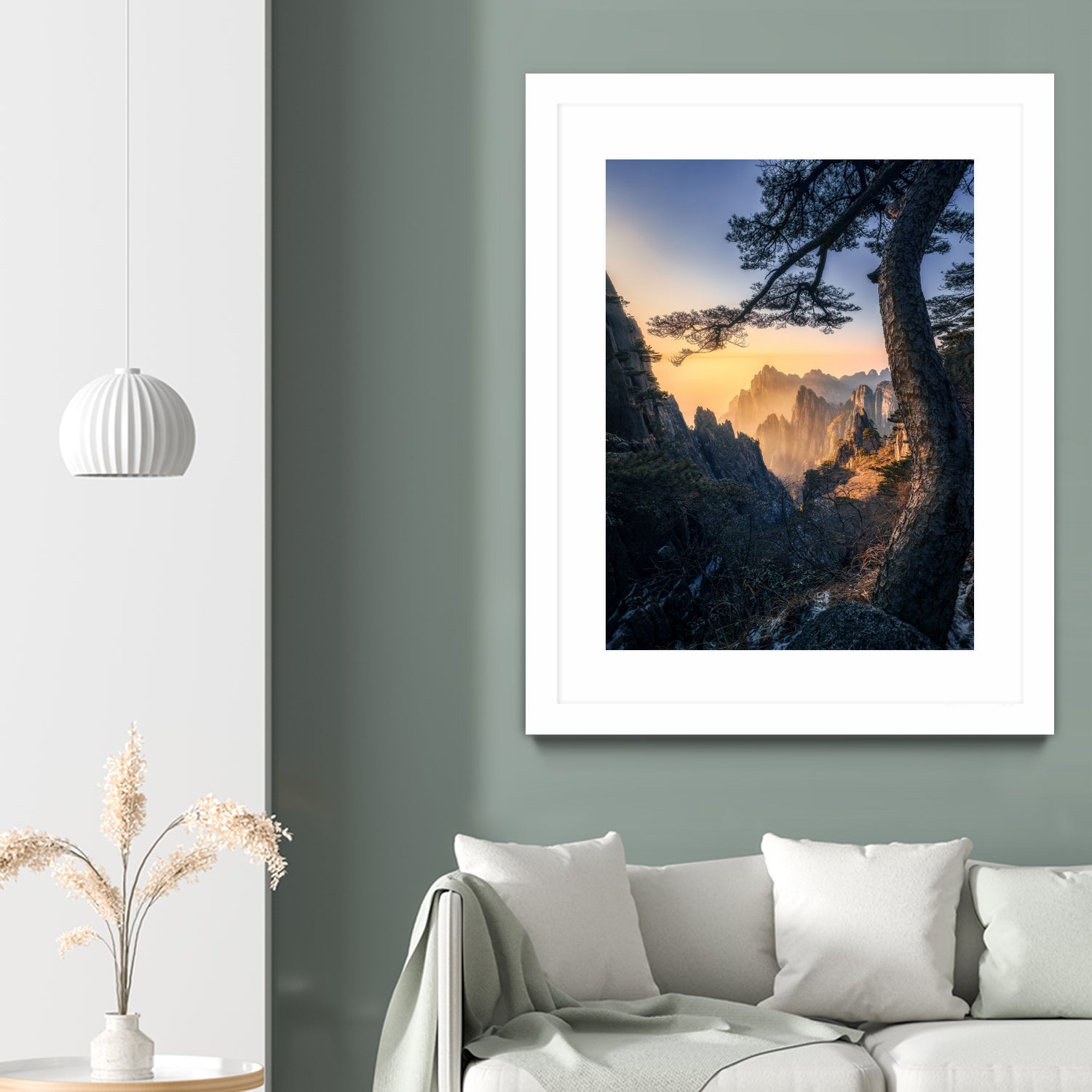 Forests towering over endless mountains by Yuan Cui on GIANT ART - photography