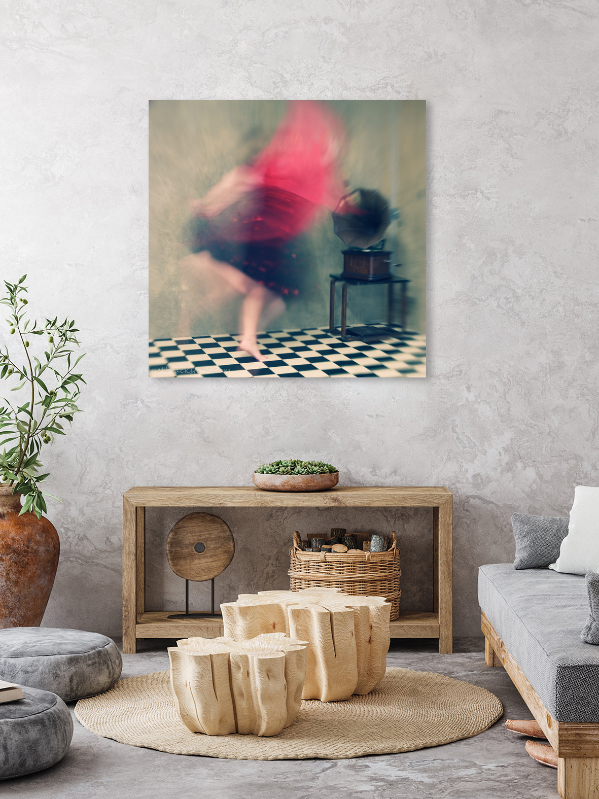 Hop skip and jump by Mel on GIANT ART - abstract woman