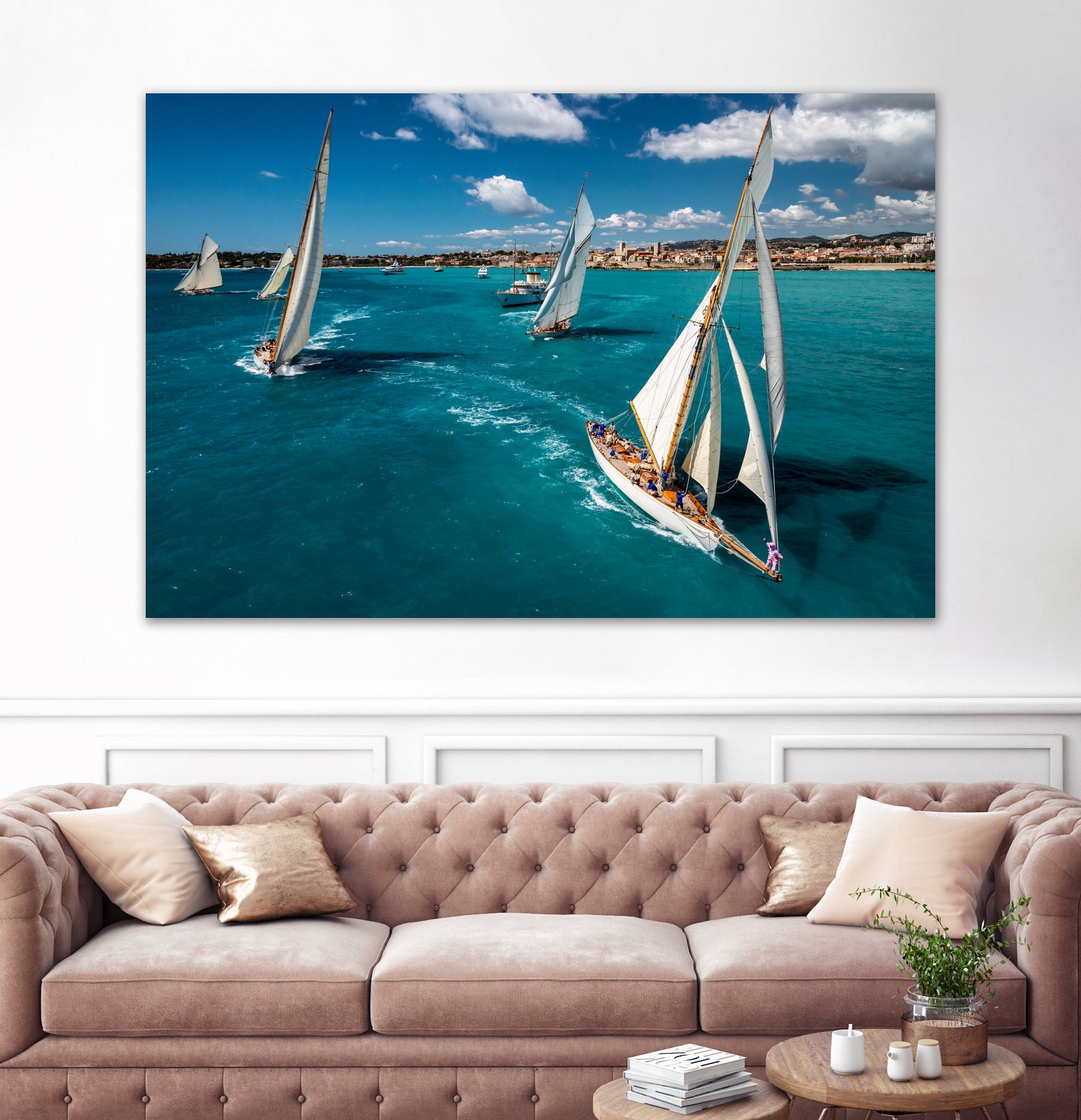 Race start by Marc Pelissier on GIANT ART - sailboats photography sailboats