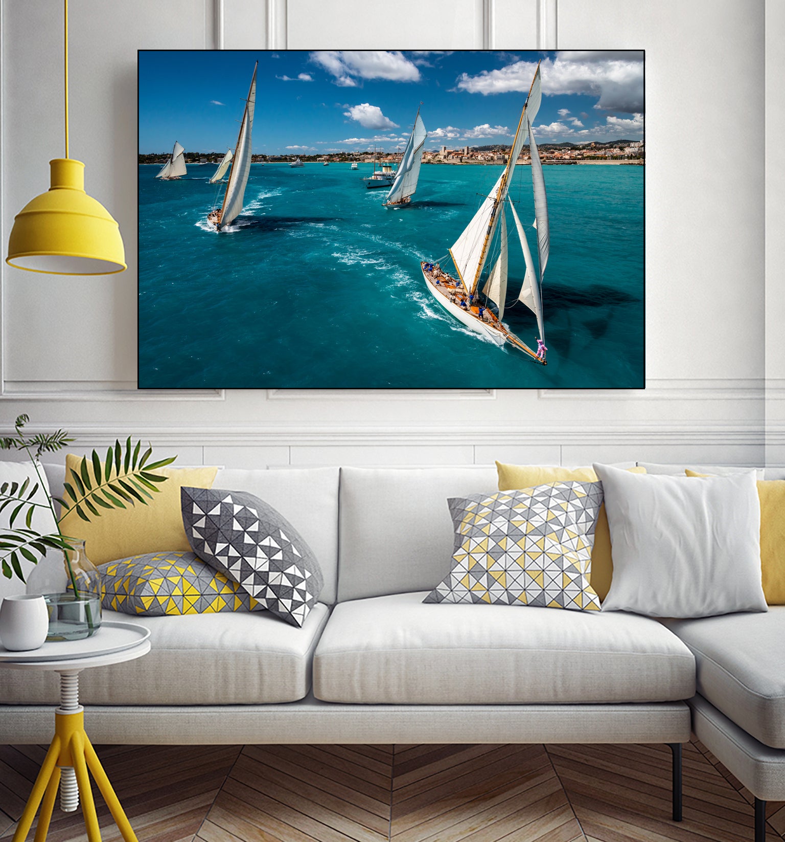 Race start by Marc Pelissier on GIANT ART - sailboats photography sailboats