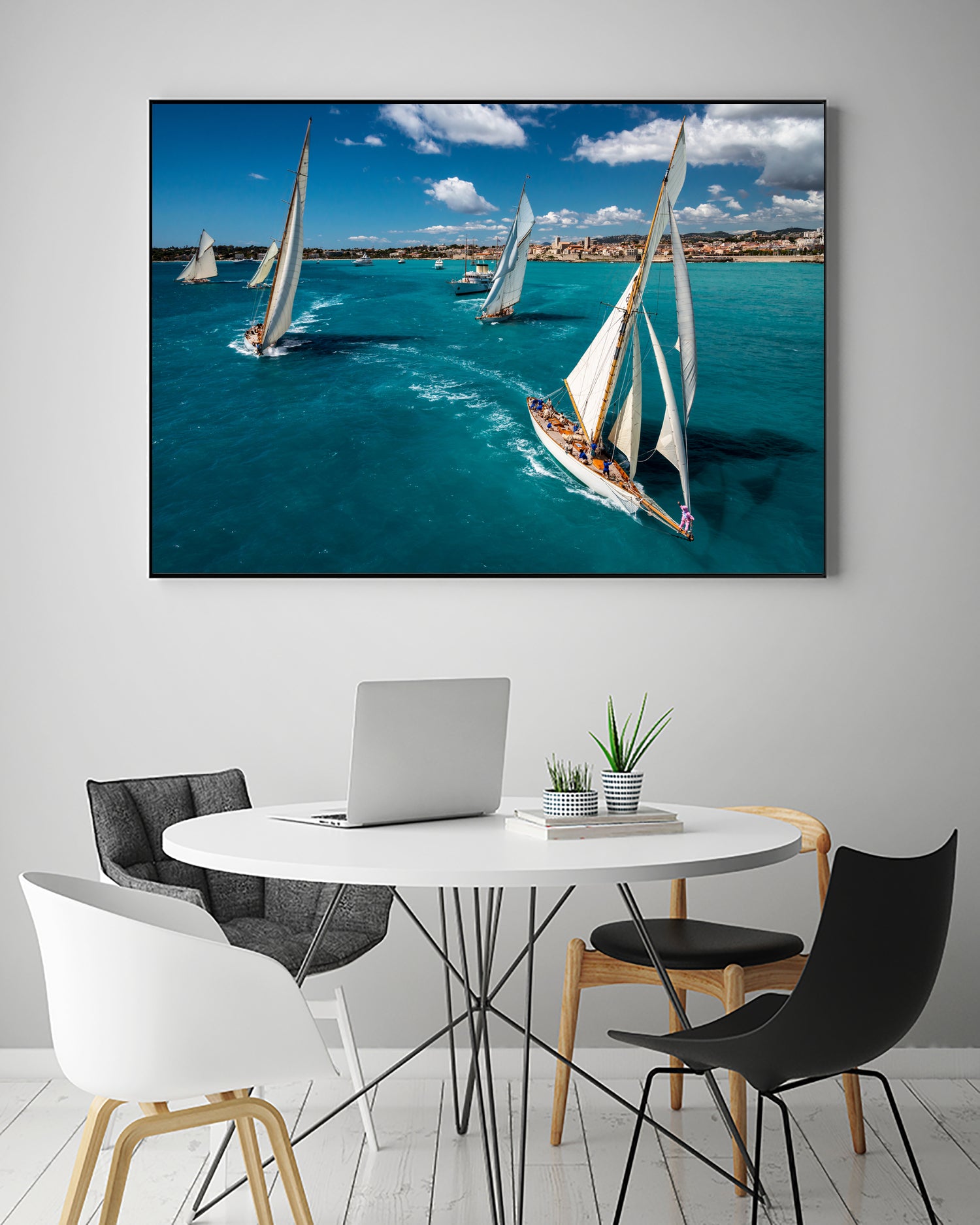 Race start by Marc Pelissier on GIANT ART - sailboats photography sailboats