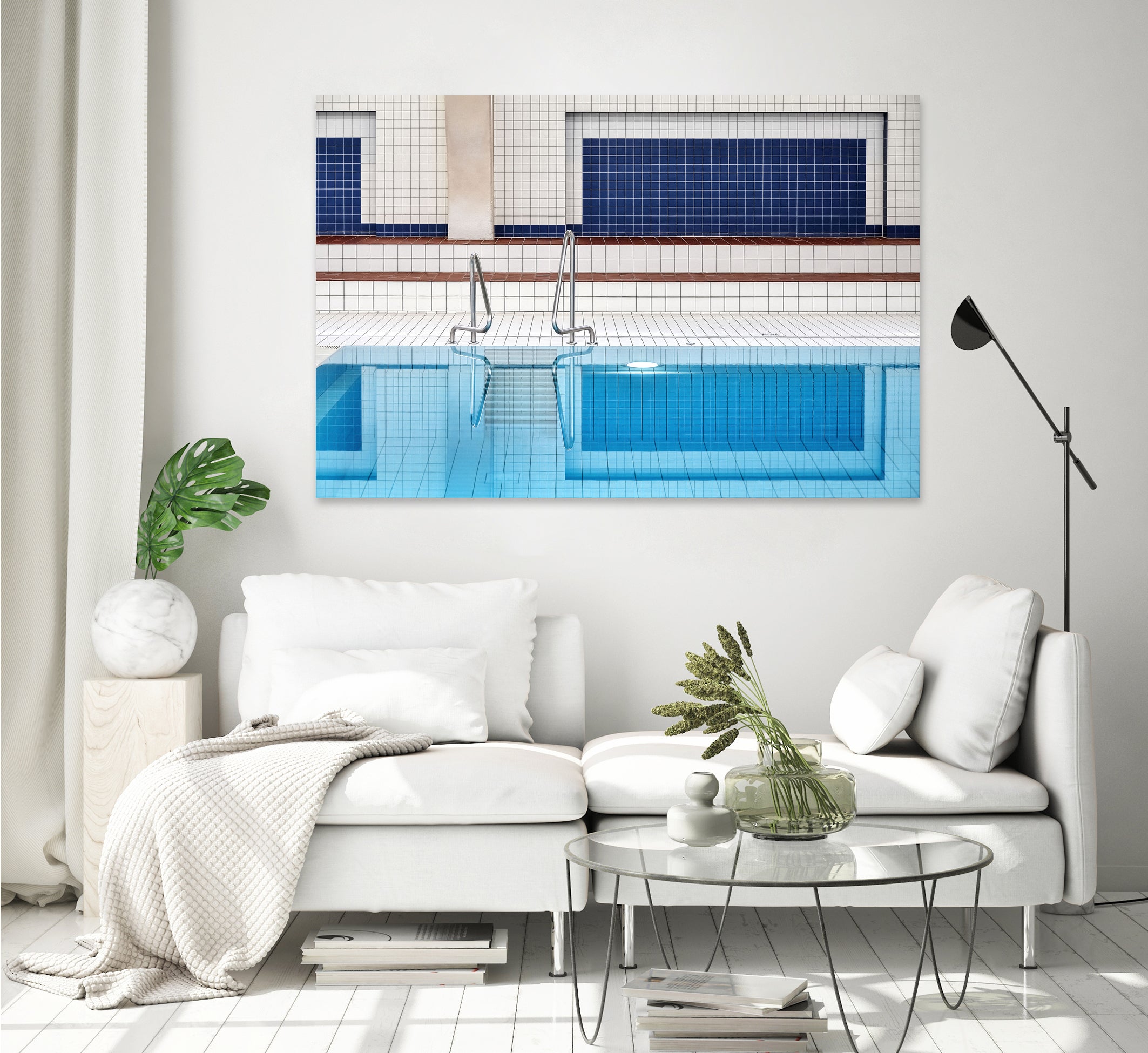 swimming by Renate on GIANT ART - abstract indoor