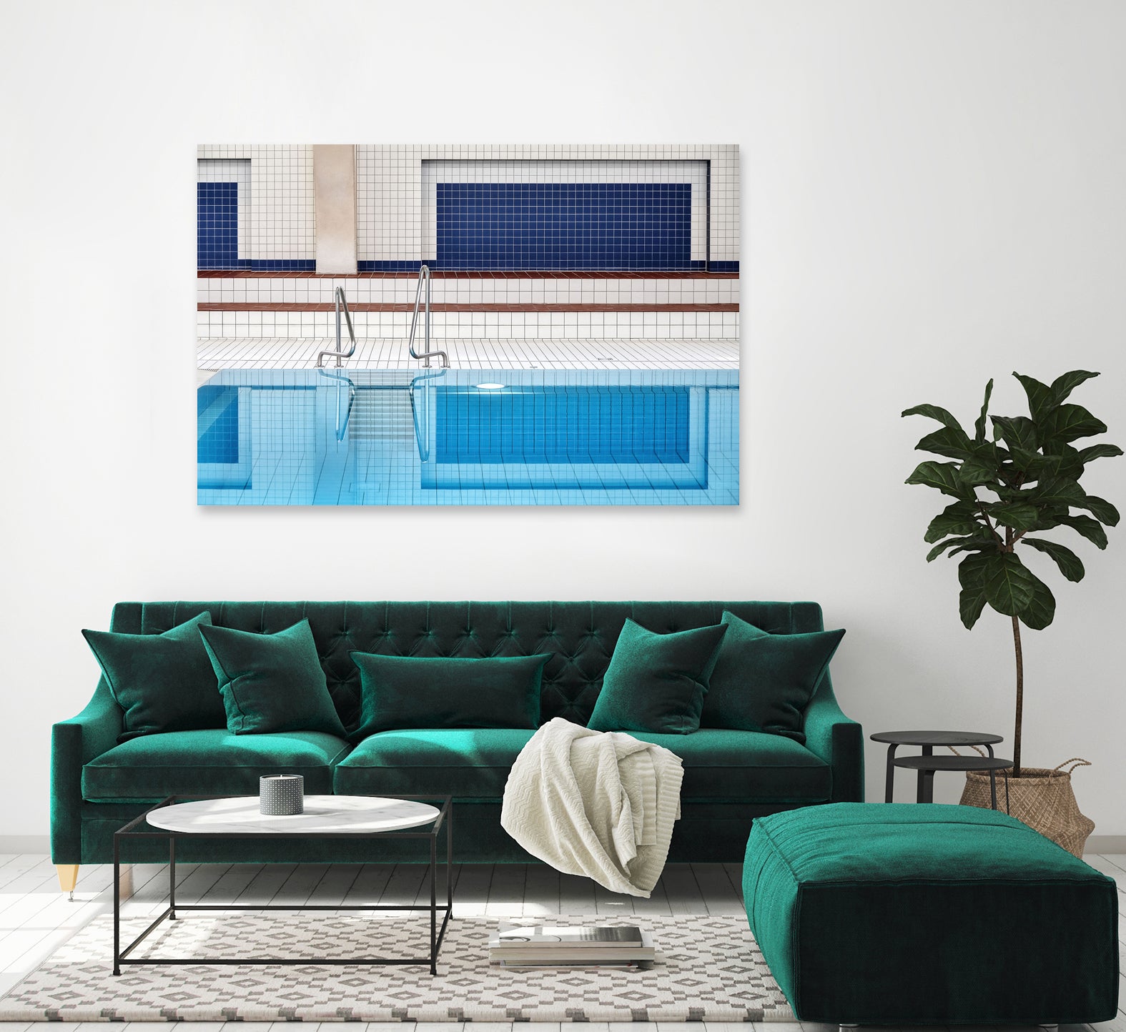 swimming by Renate on GIANT ART - abstract indoor