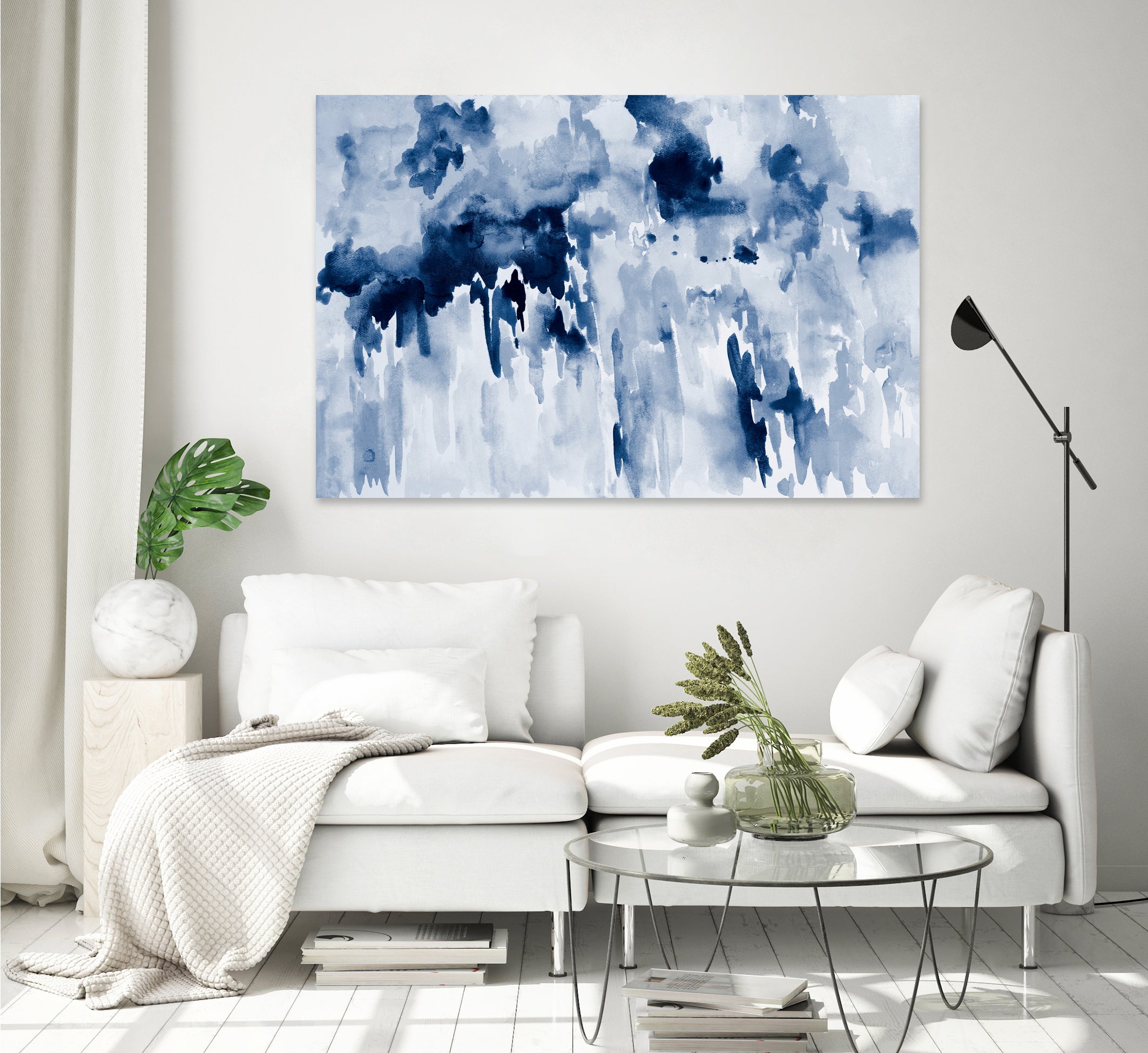 Blueberry Splatter Abstract by Kat Papa on GIANT ART - abstract blueberry