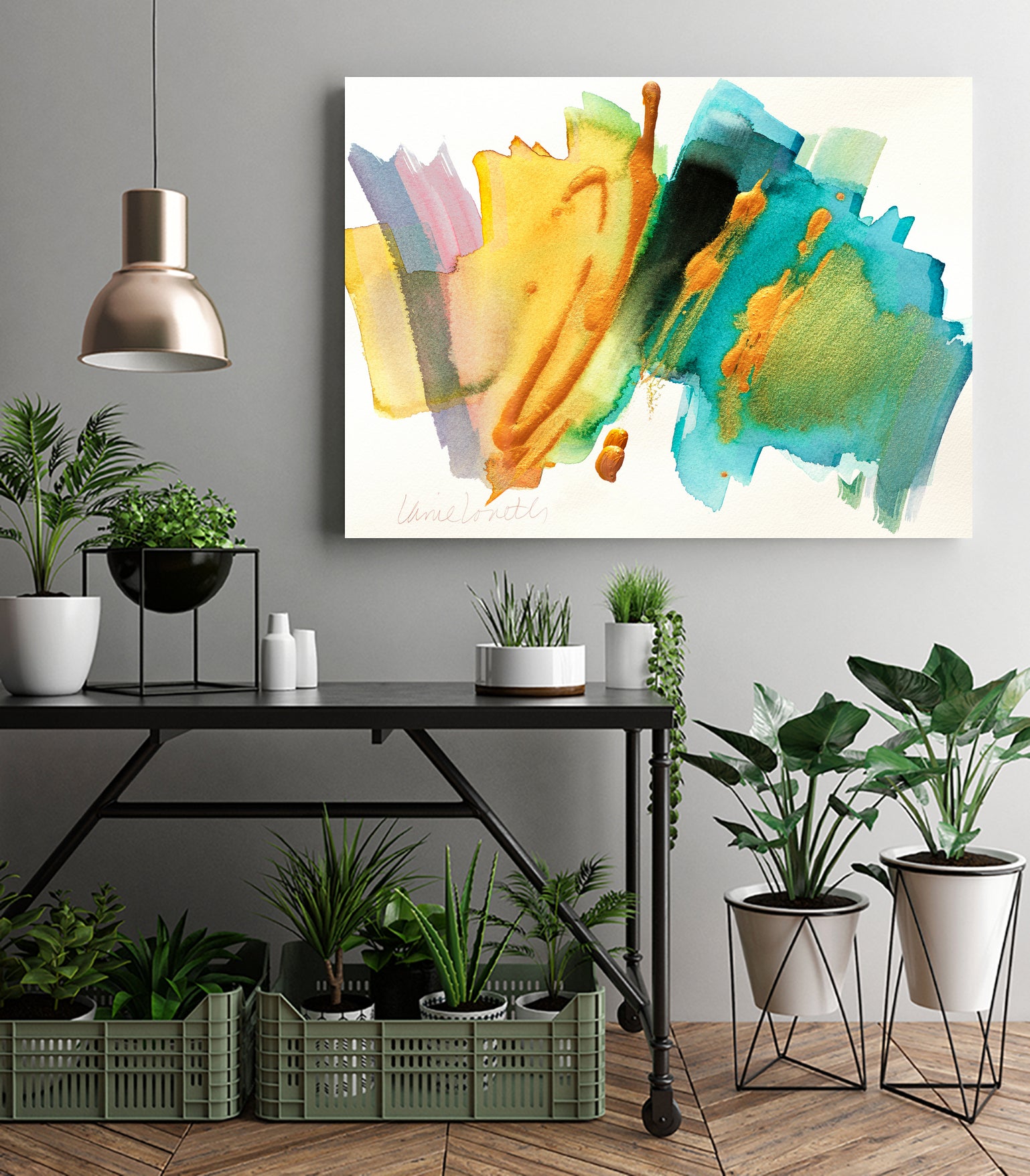 Amber Gold III by Lanie Loreth on GIANT ART - abstract abstract