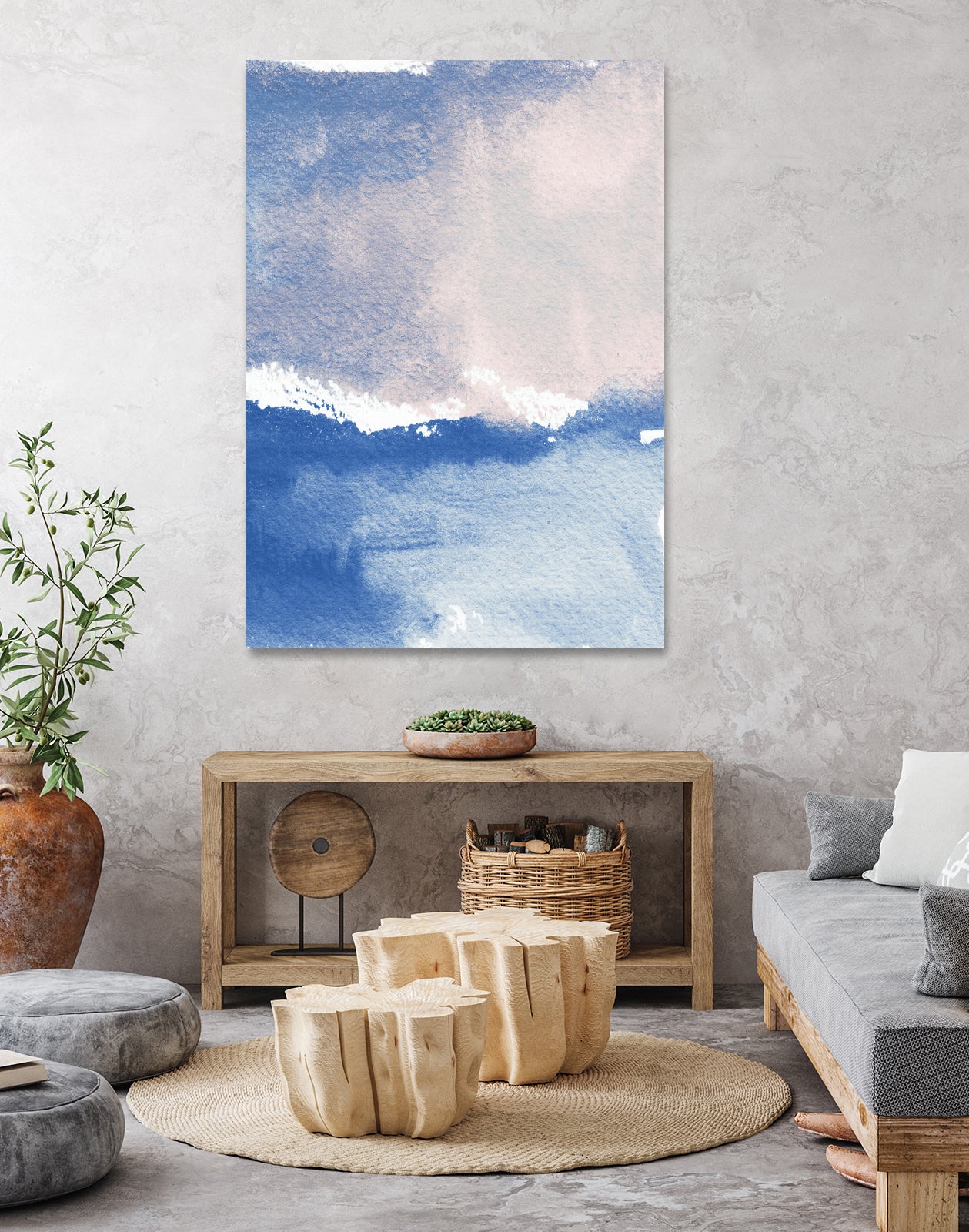 Blue Skies by Elizabeth Medley on GIANT ART - abstract abstract