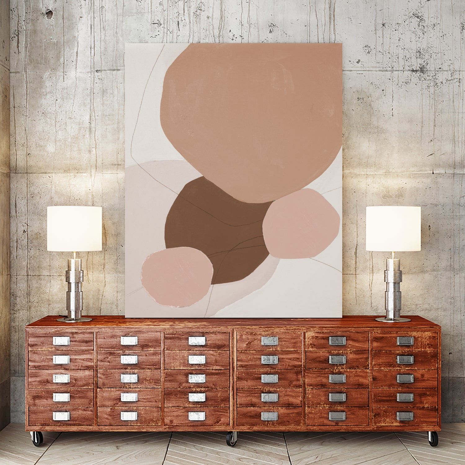 Fresh Shapes In Brown by Patricia Pinto on GIANT ART - abstract abstract