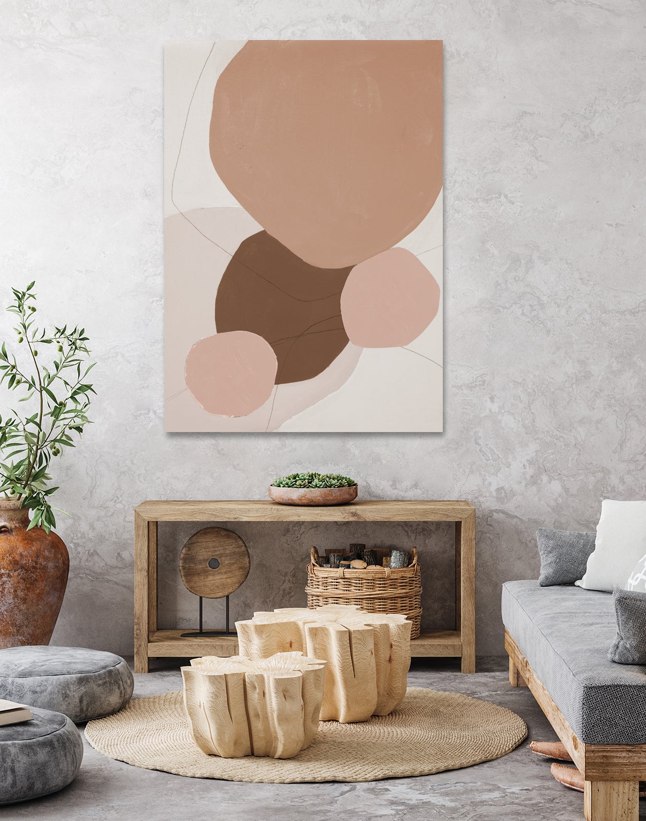 Fresh Shapes In Brown by Patricia Pinto on GIANT ART - abstract abstract