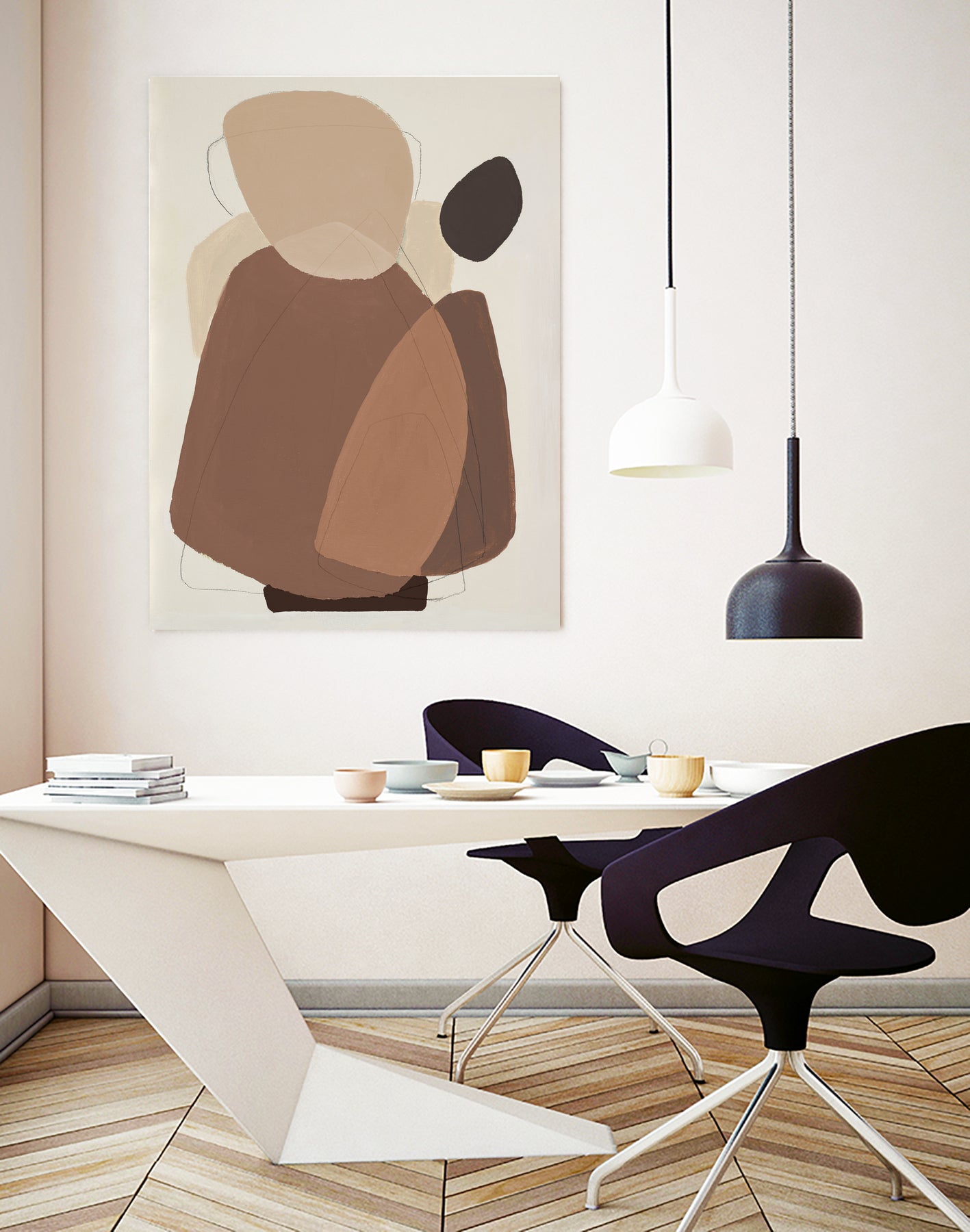 Midcentury In Brown II by Patricia Pinto on GIANT ART - abstract abstract