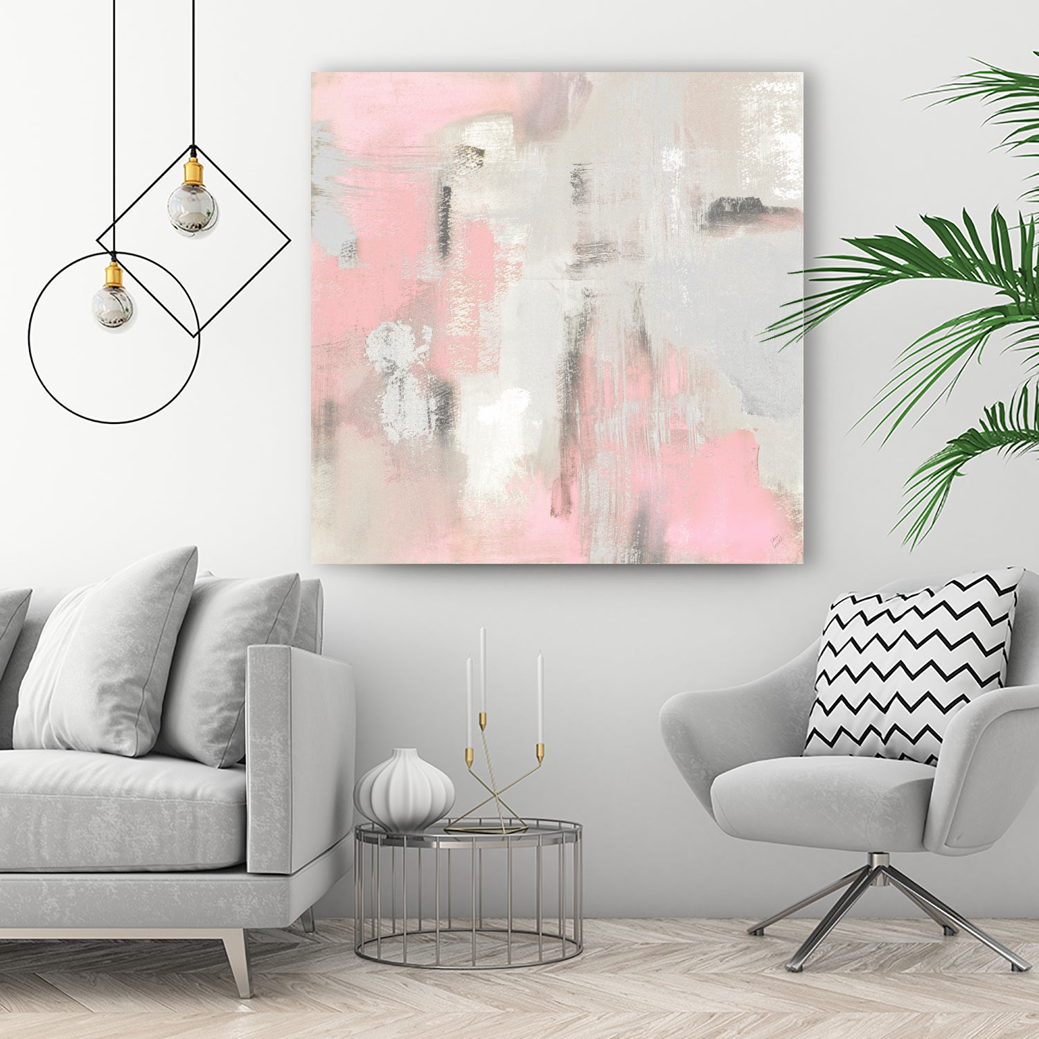 Pink Oasis by Lanie Loreth on GIANT ART - abstract pink