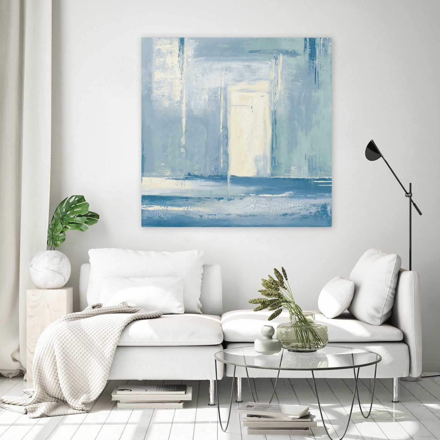 Blue Room Abstract I by Patricia Pinto on GIANT ART - abstract blue