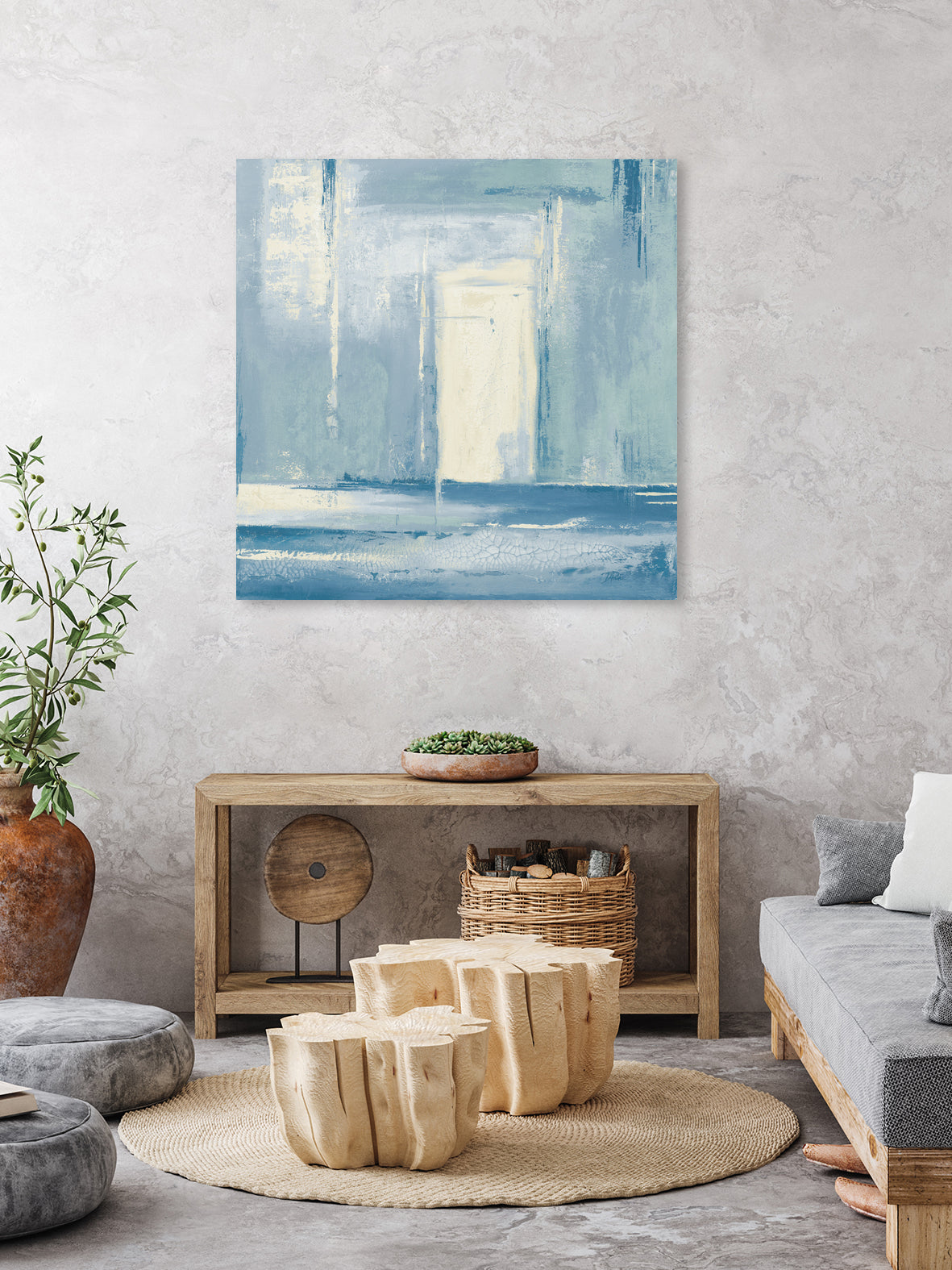 Blue Room Abstract I by Patricia Pinto on GIANT ART - abstract blue