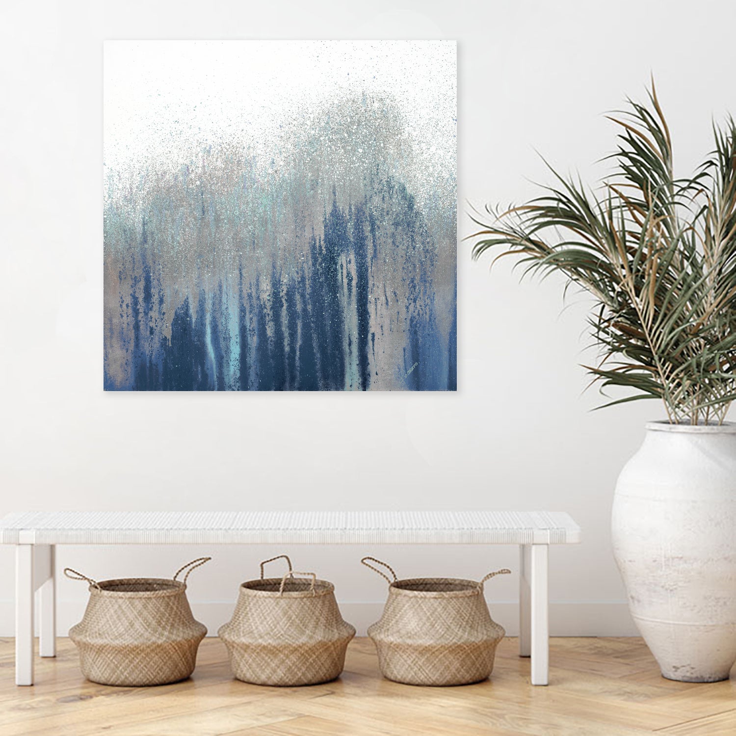 Teal Woods by Roberto Gonzalez on GIANT ART - abstract abstract