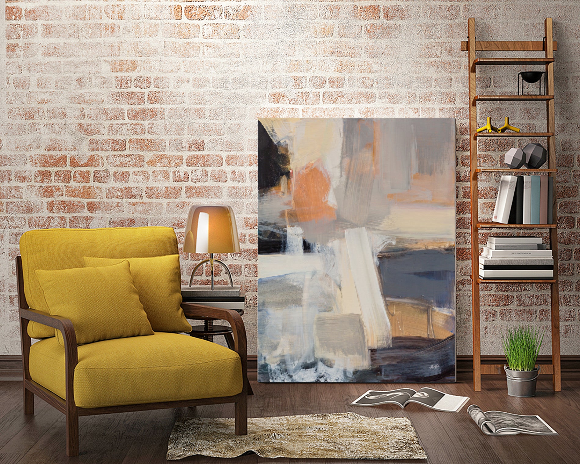 Beale Street Abstract I by Julia Purinton on GIANT ART - black abstract