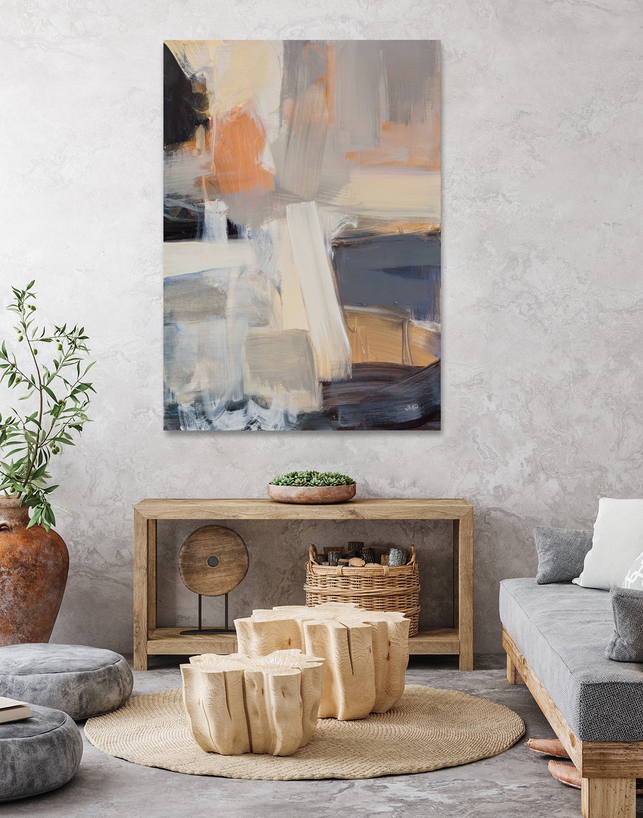 Beale Street Abstract I by Julia Purinton on GIANT ART - black abstract