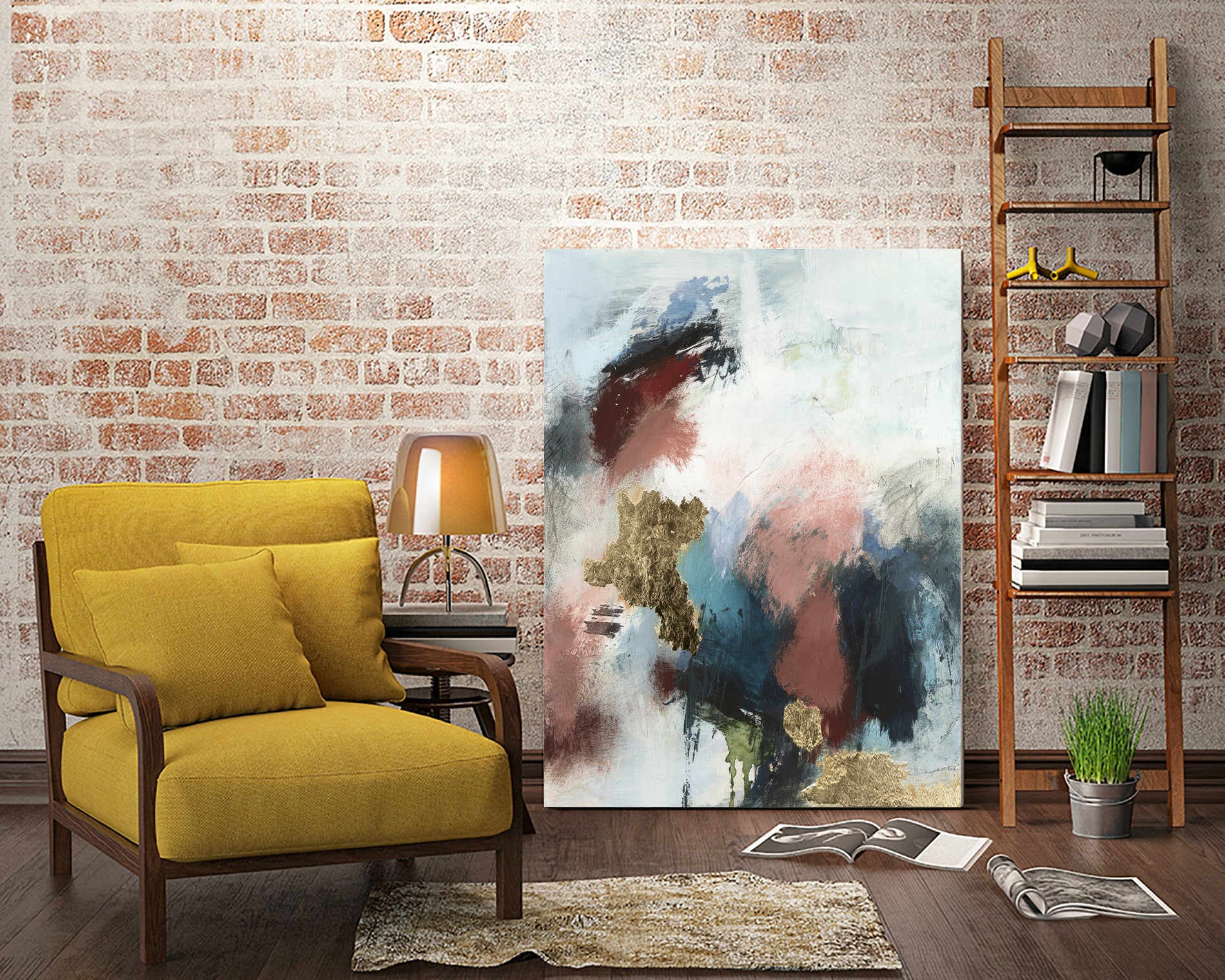 Gold Farallon II by Victoria Barnes on GIANT ART - abstract geometrics abstract