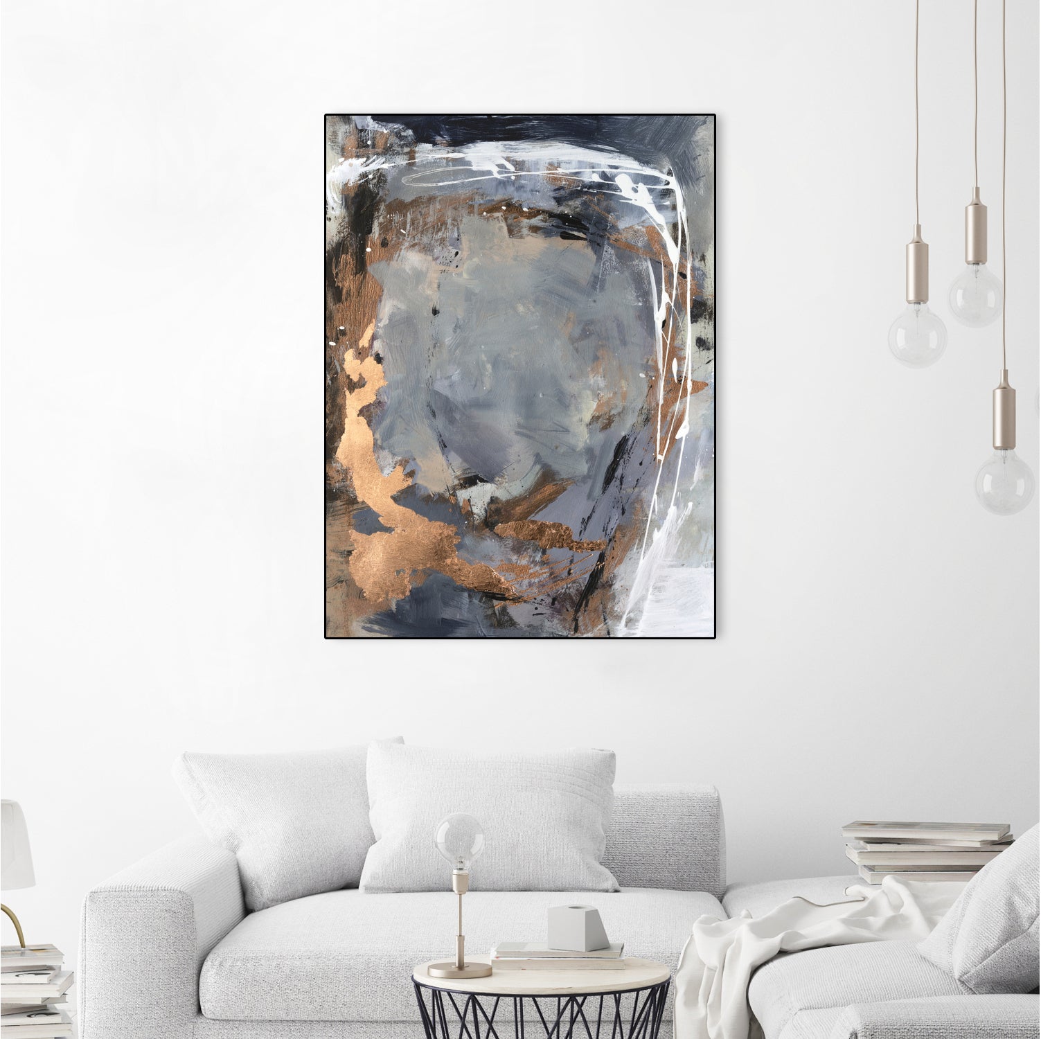 Copper Crested Twilight I by Victoria Barnes on GIANT ART - abstract geometrics abstract