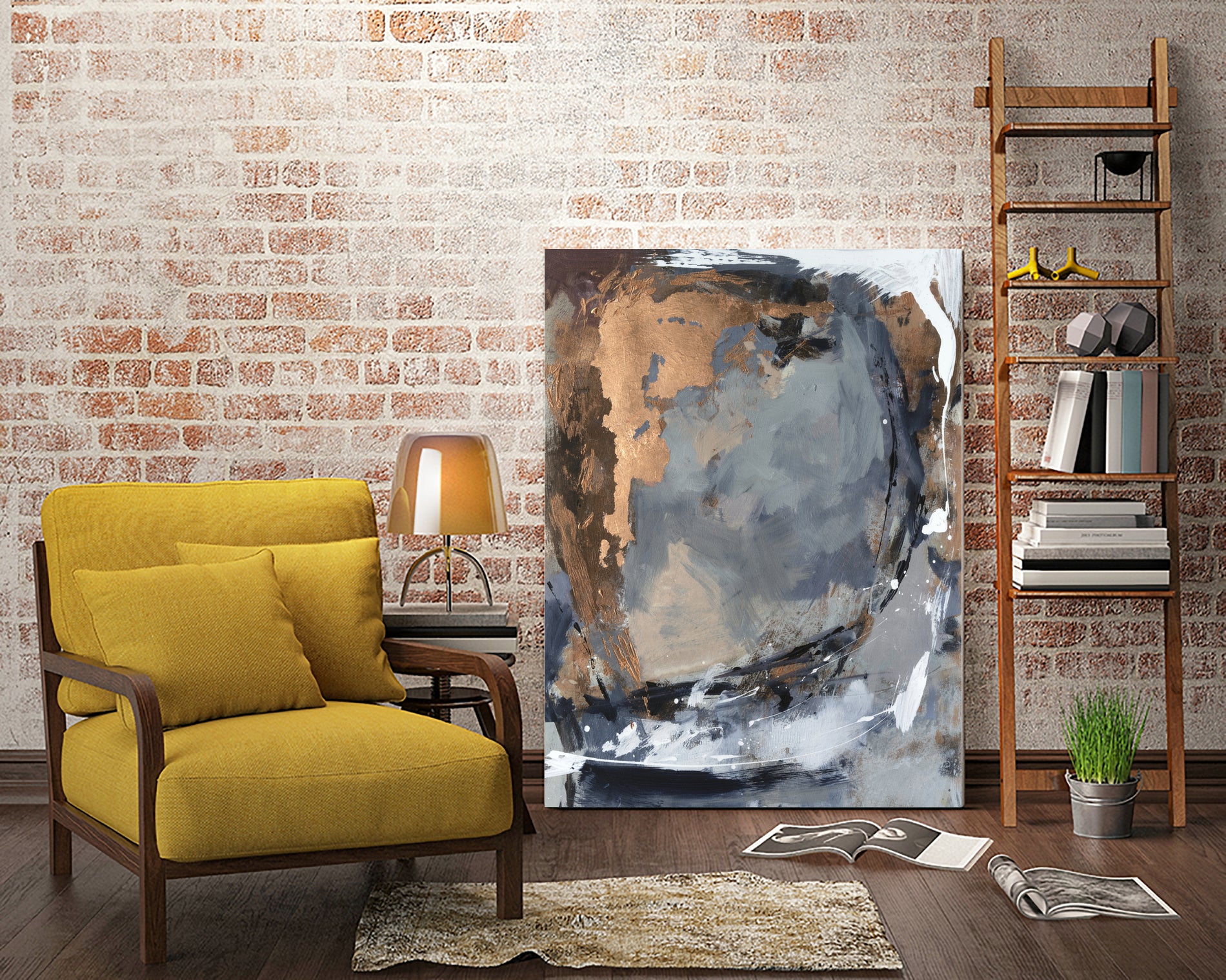 Copper Crested Twilight II by Victoria Barnes on GIANT ART - abstract geometrics abstract