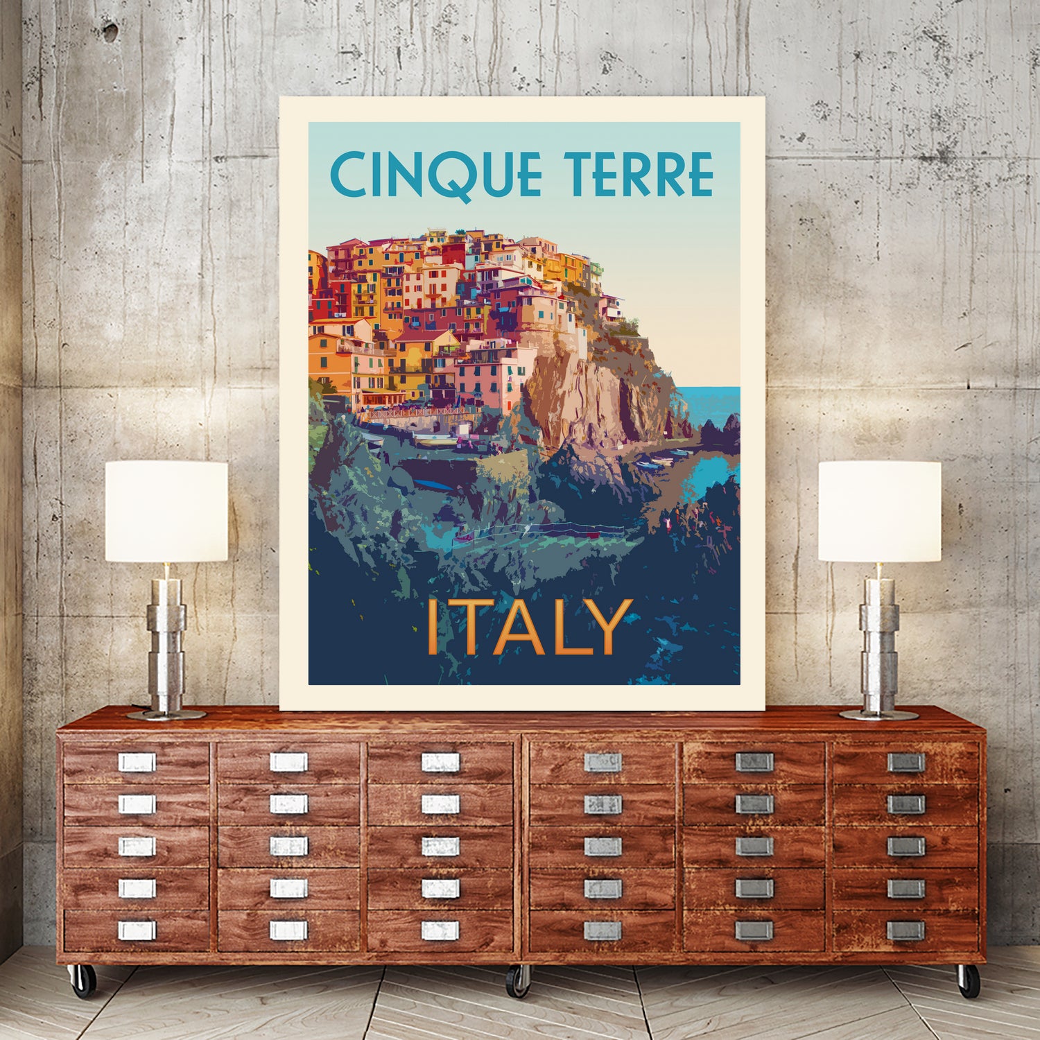 Retro Style Travel by Victoria Barnes on GIANT ART - landscape