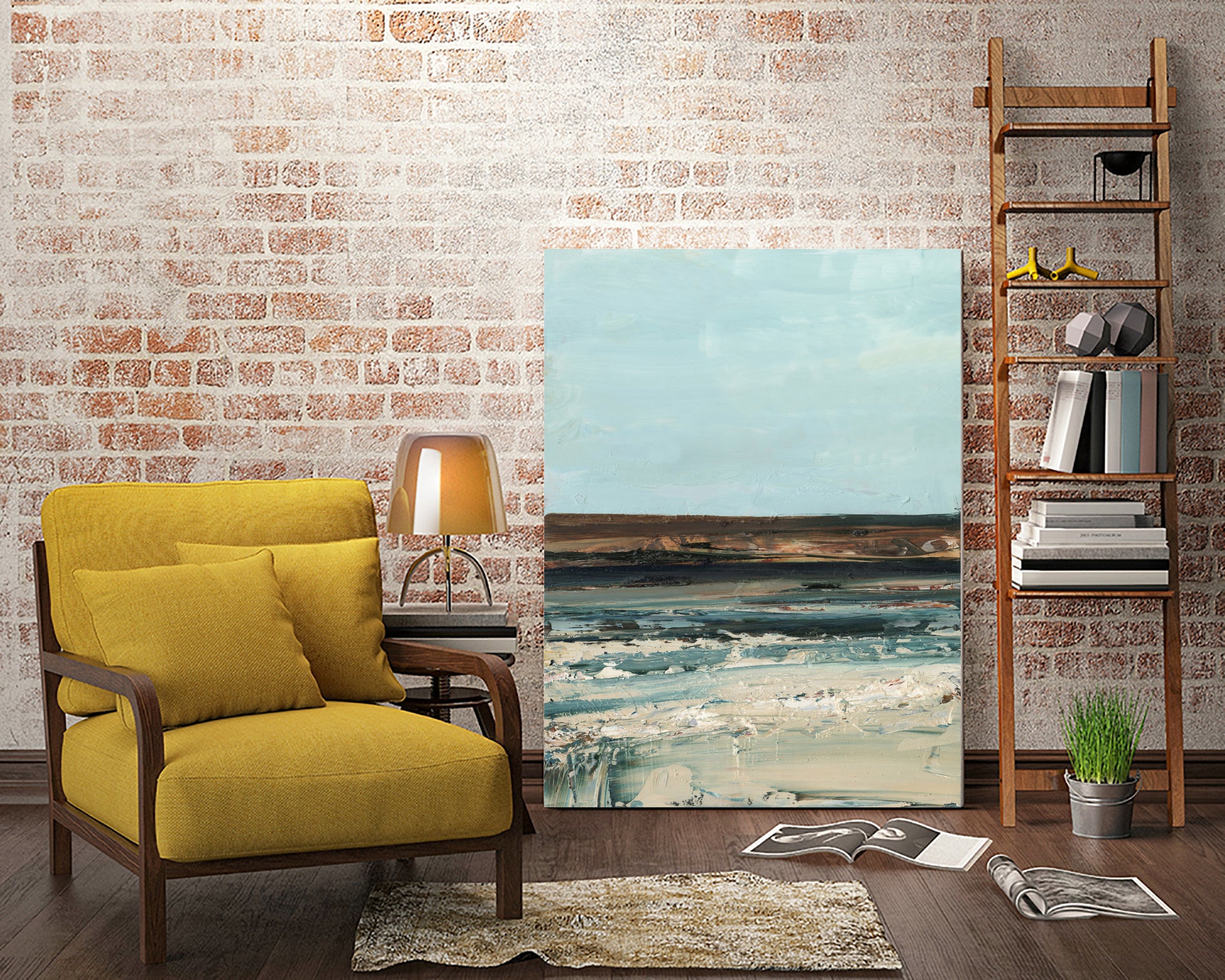 Rich Coastline I by Ethan Harper on GIANT ART - abstract