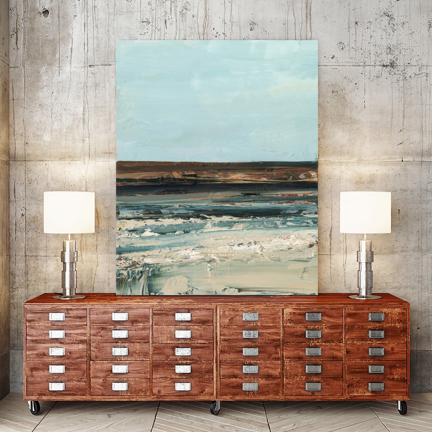 Rich Coastline I by Ethan Harper on GIANT ART - abstract