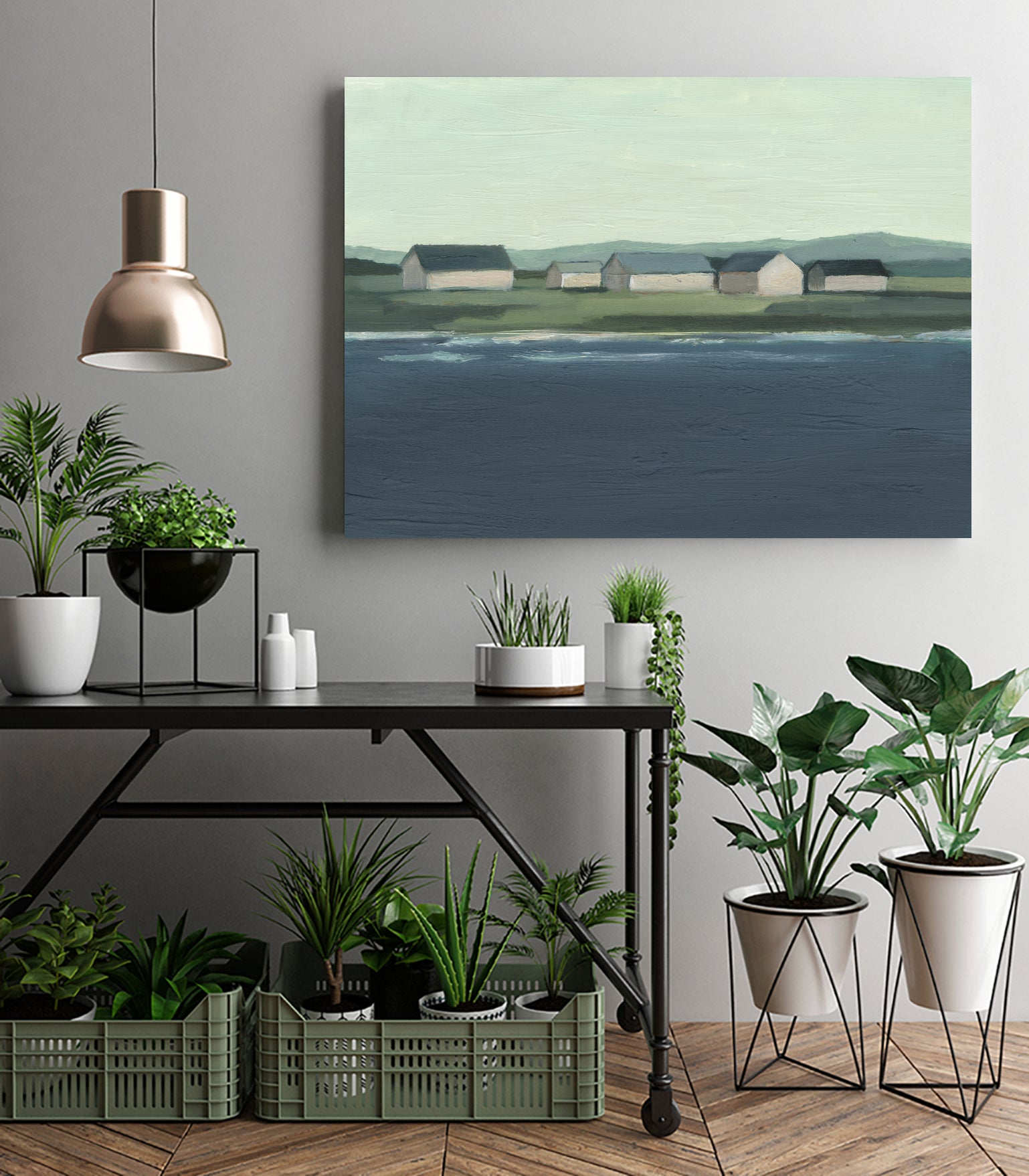 Lakeside Coast I by Ethan Harper on GIANT ART - abstract