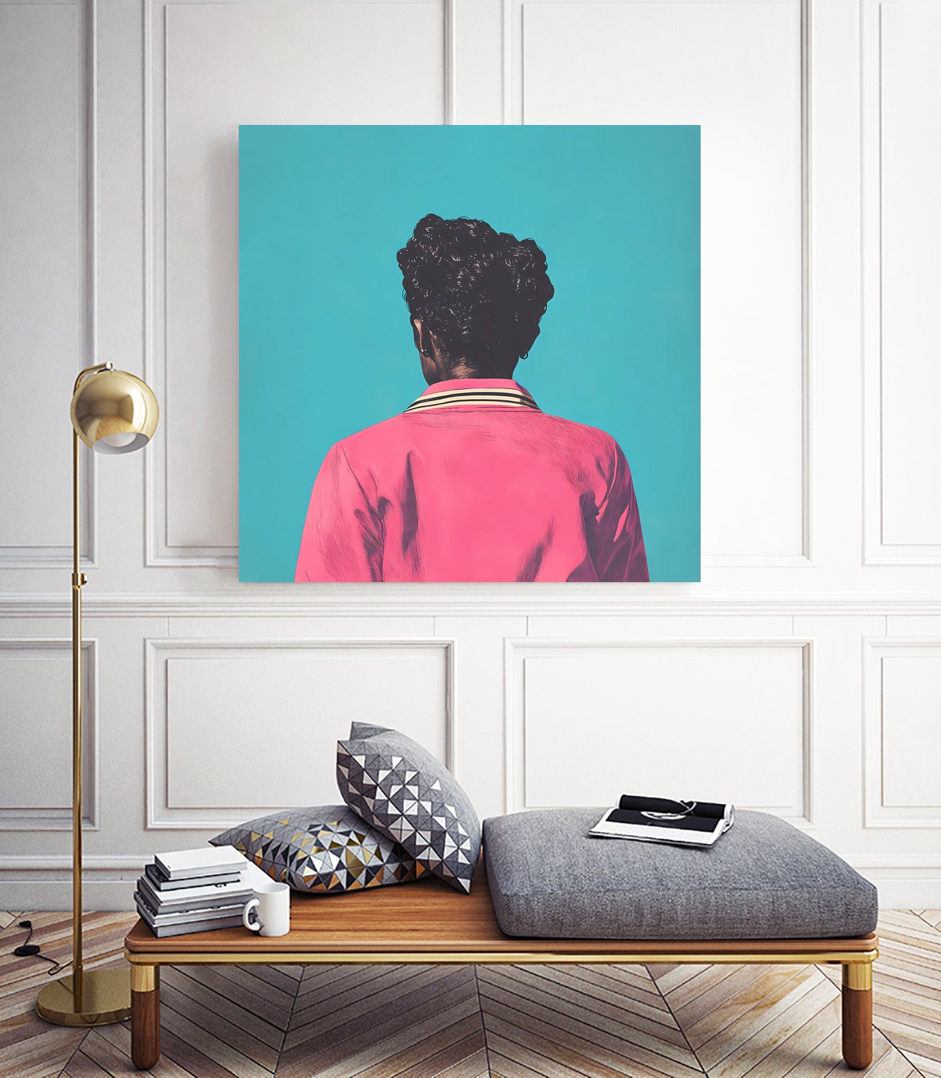 Hot Pink Jacket by Grace Popp on GIANT ART - figurative